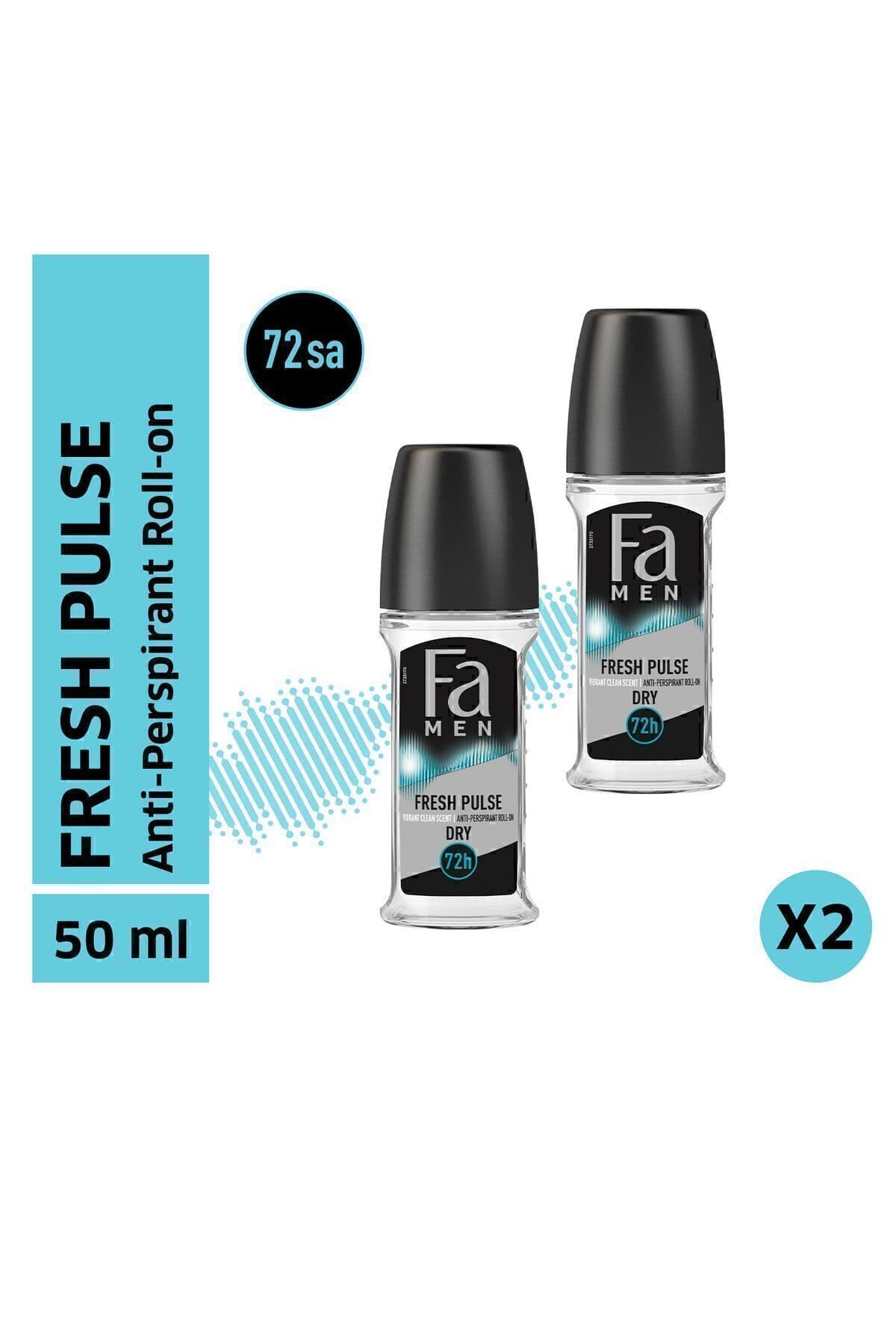 Fa Men Roll-On Fresh Pulse 50 ml x2 Erkek Set – 72 Saat Koruma