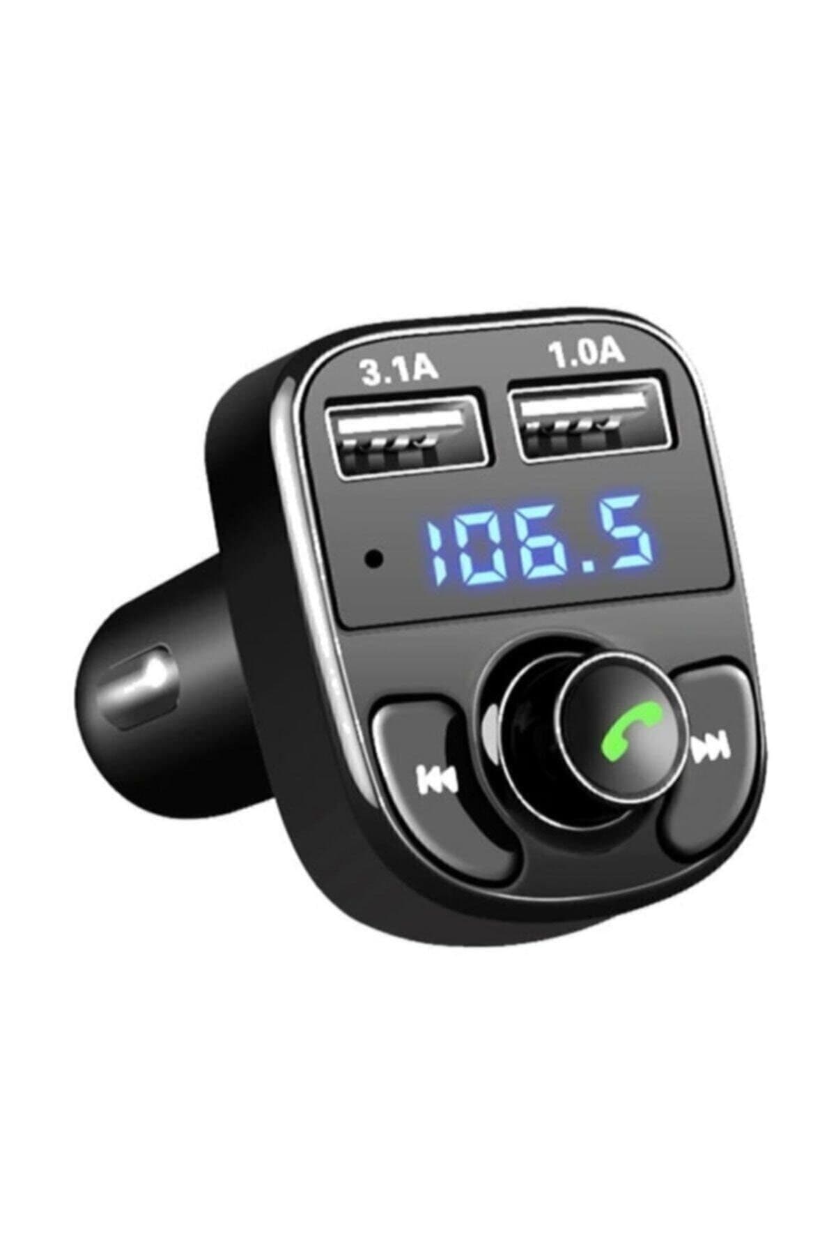 faseb Araç Fm Transmitter Bluetooth Usb Mp3 Sd Kart Çakmaklık Girişli Oto Müzik Çalar Kiti Kablosuz
