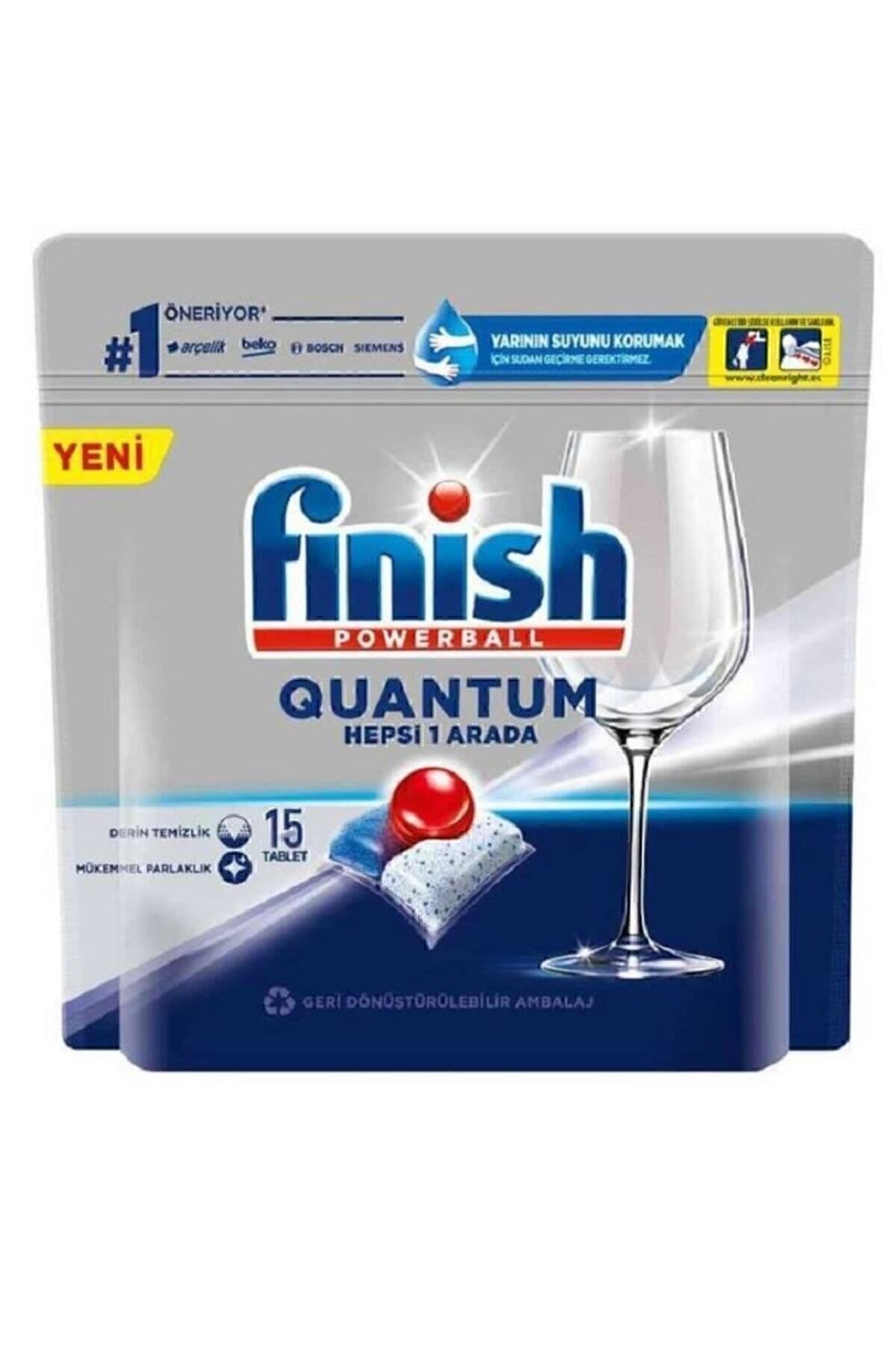 Finish Quantum Hepsi Bir Arada 15 Tablet Bulaşık Makinesi Deterjanı