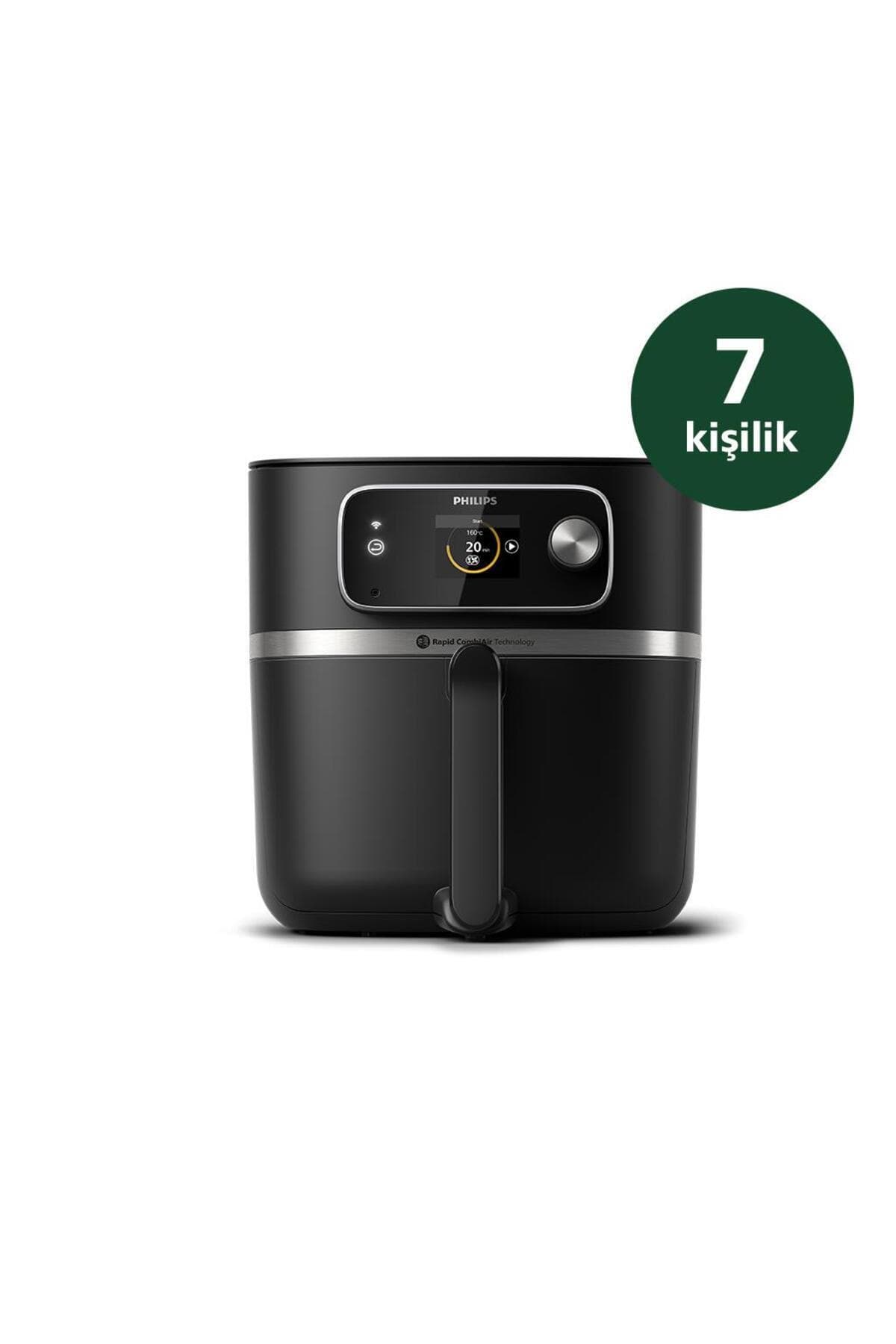 Philips 7000 Serisi Airfryer Combi XXL Connected, Rapid CombiAir, Otomatik Pişirme Programları, HD9880/90