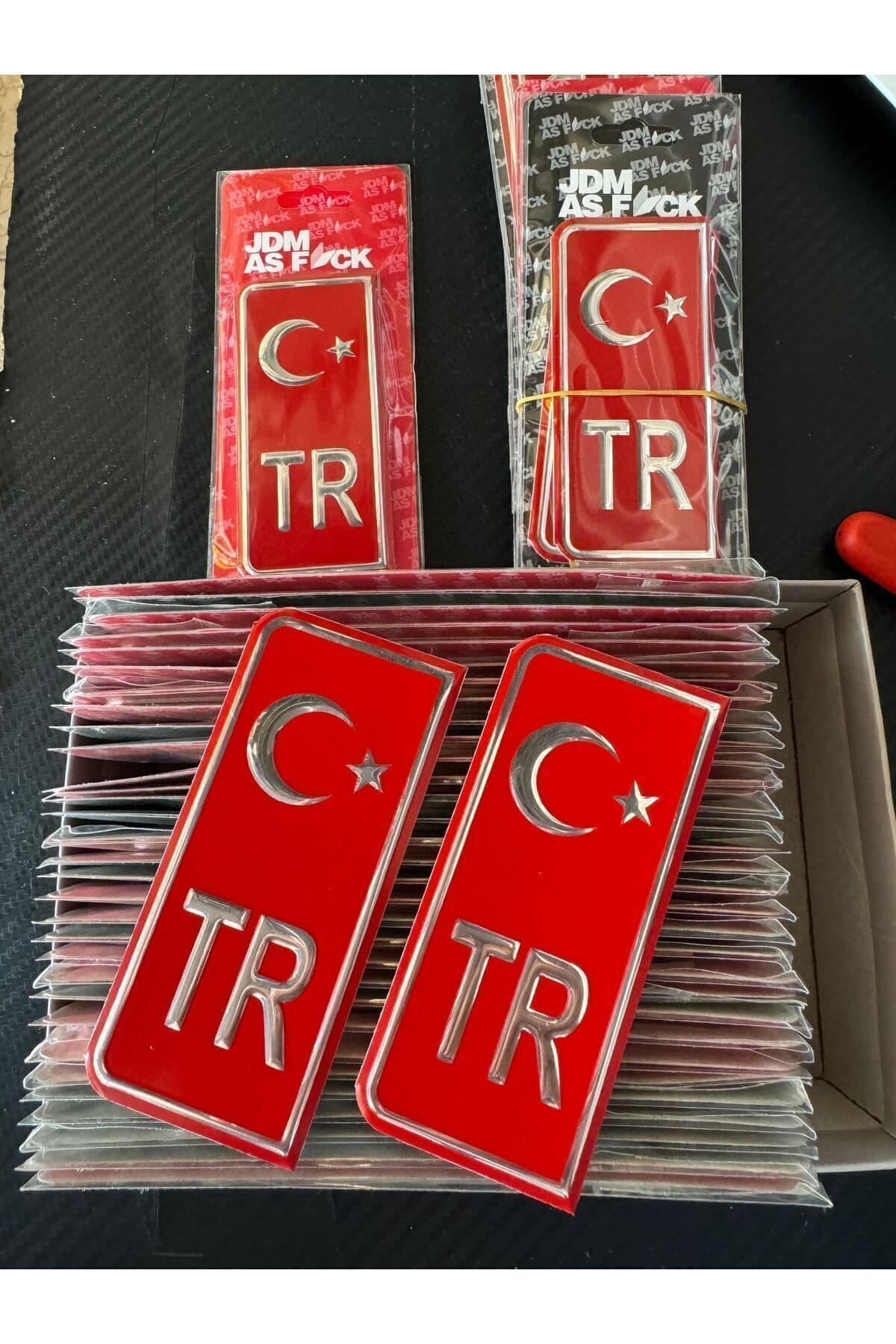Bosch TR Plaka Arması Kırmızı 2’li Damla Etiket Sticker +AA KALİTE
