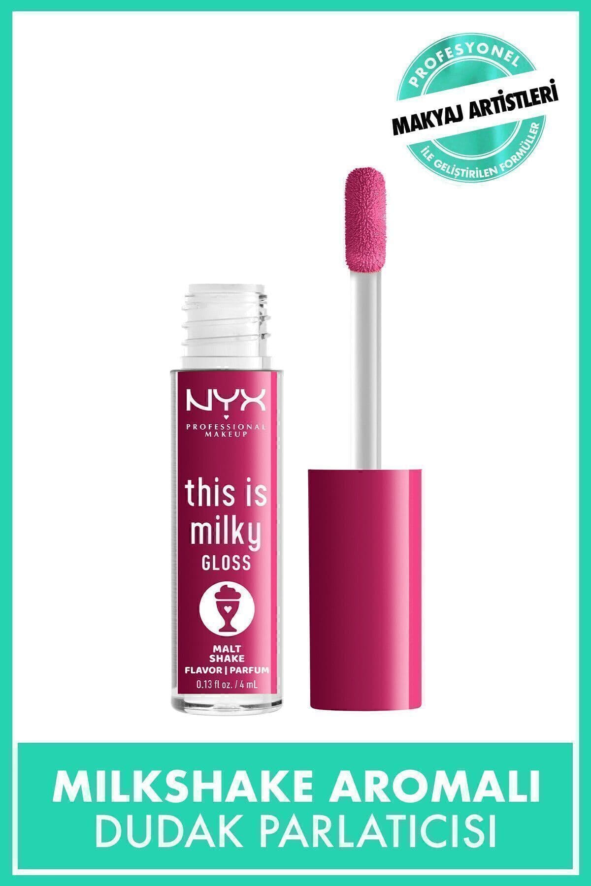 NYX Professional Makeup This Is Milky Gloss Dudak Parlatıcısı - Malt Shake