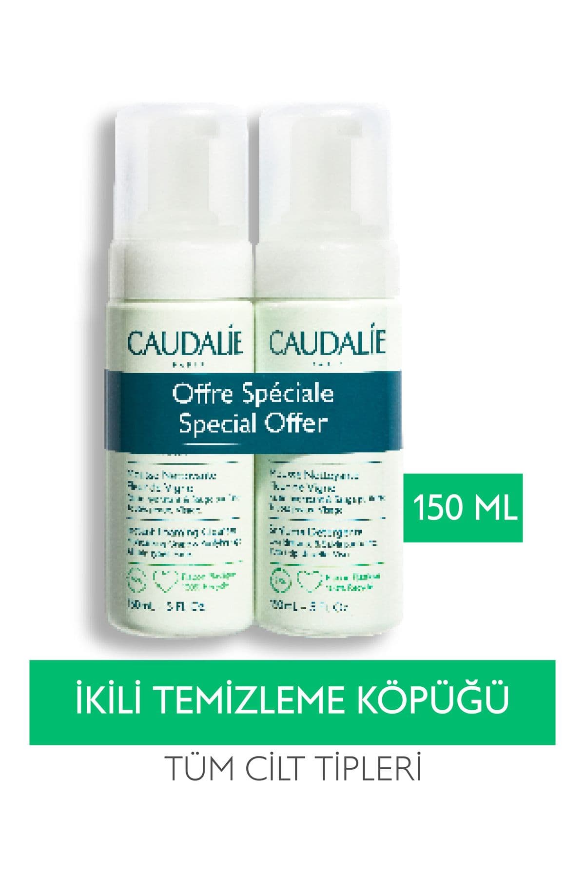 Caudalie Vinoclean Temizleme Köpüğü Ikili Set 2x150 ml