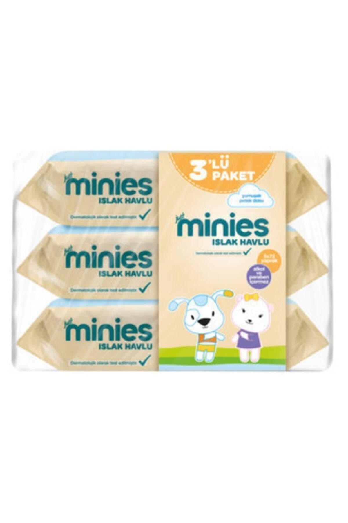 Minies Marka: Islak Havlu 3x72 Adet Kategori: Islak Mendil