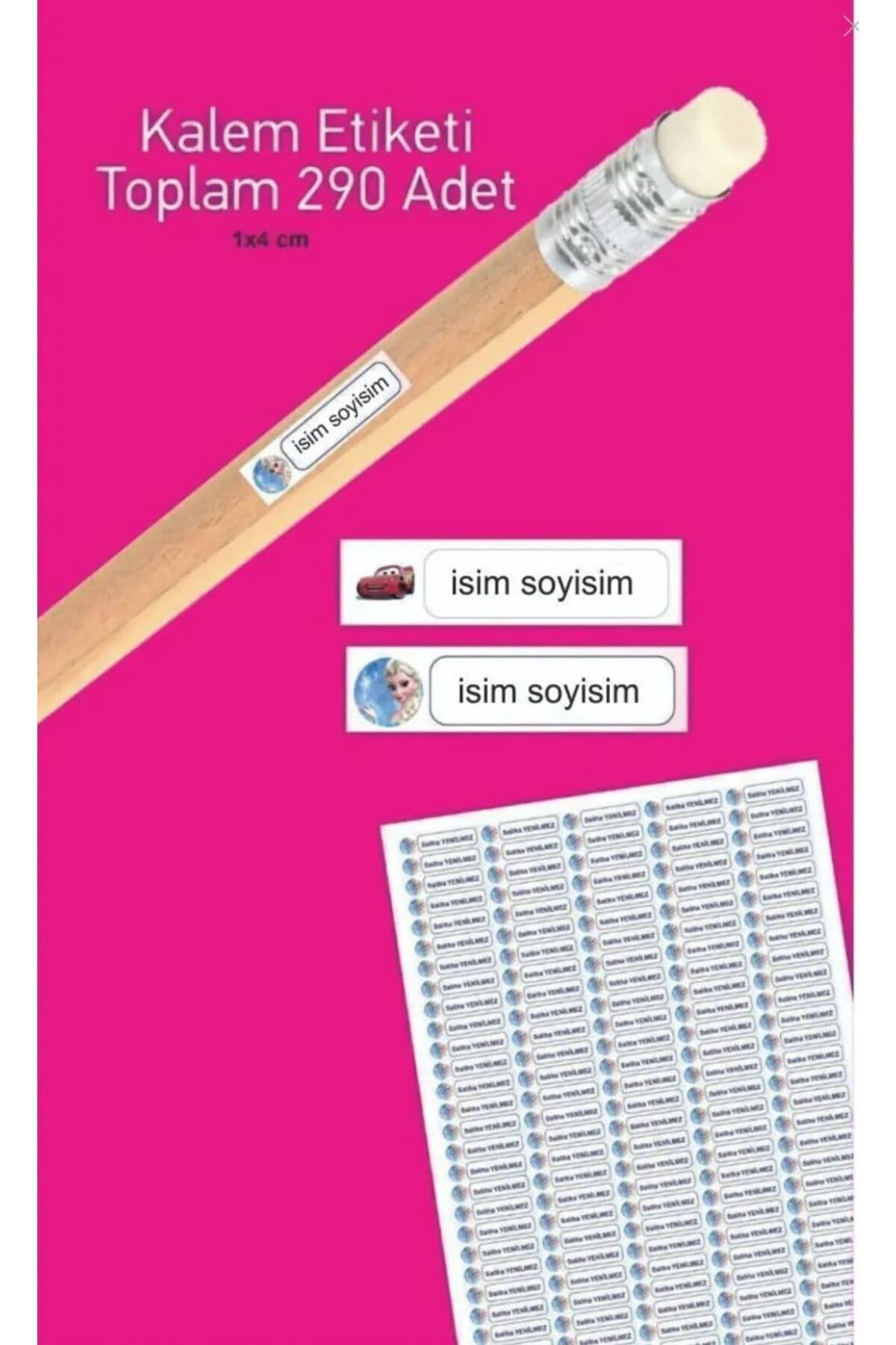 StickerDesign Defter Özel Isim Yazılabilen Etiket Seti