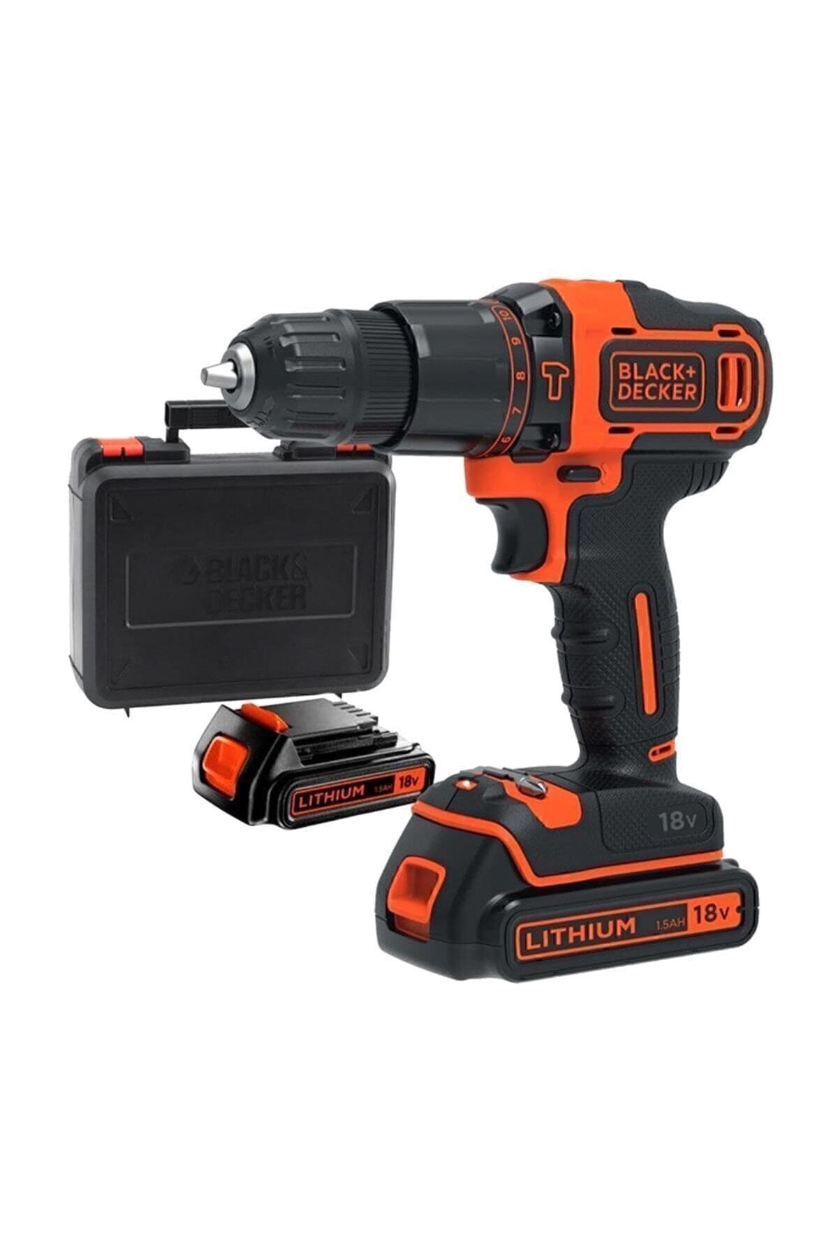 Black Decker Bdchd18kb 18v/1.5ah Li-ion Çift Akülü Darbeli Matkap