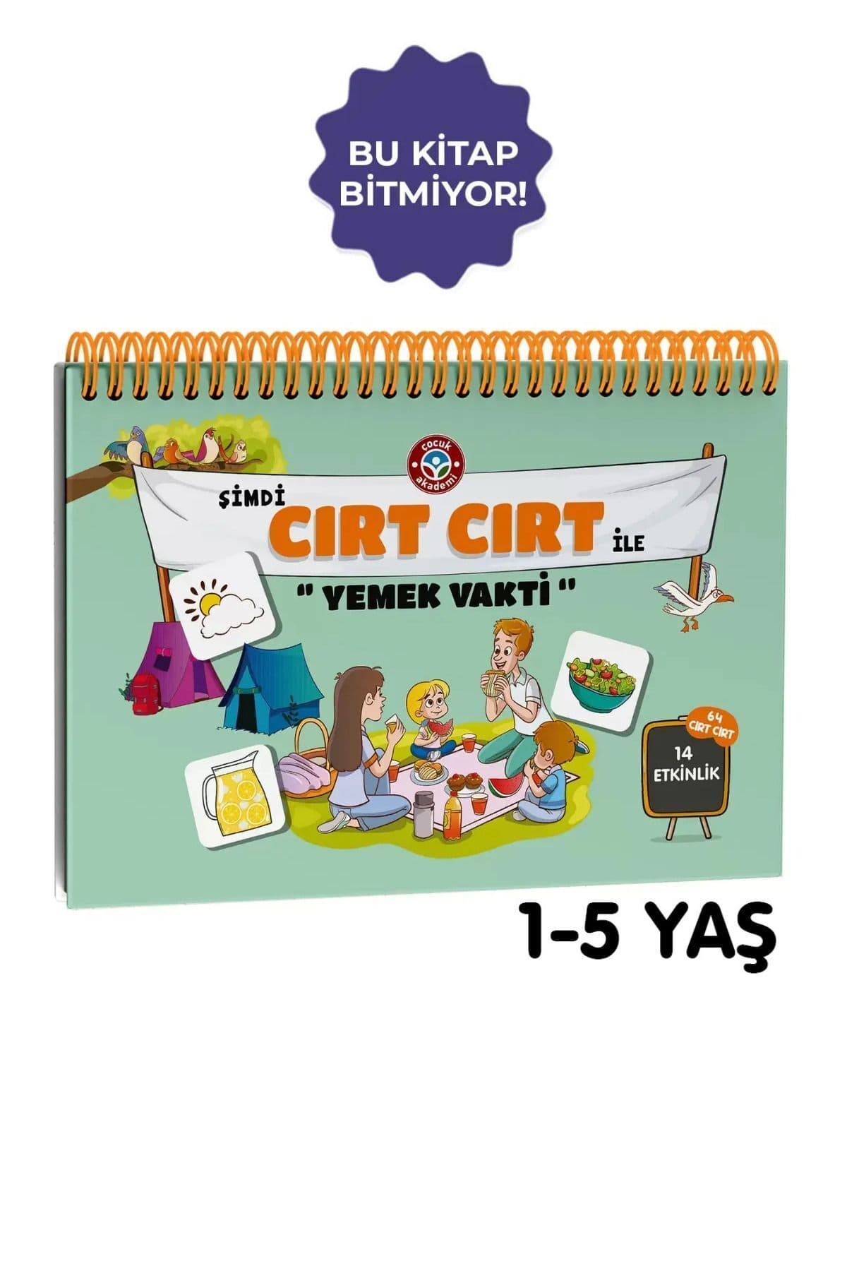 Çocuk Akademi Şimdi Cırt Cırt Ile Yemek Vakti Etkinlik Kitabı