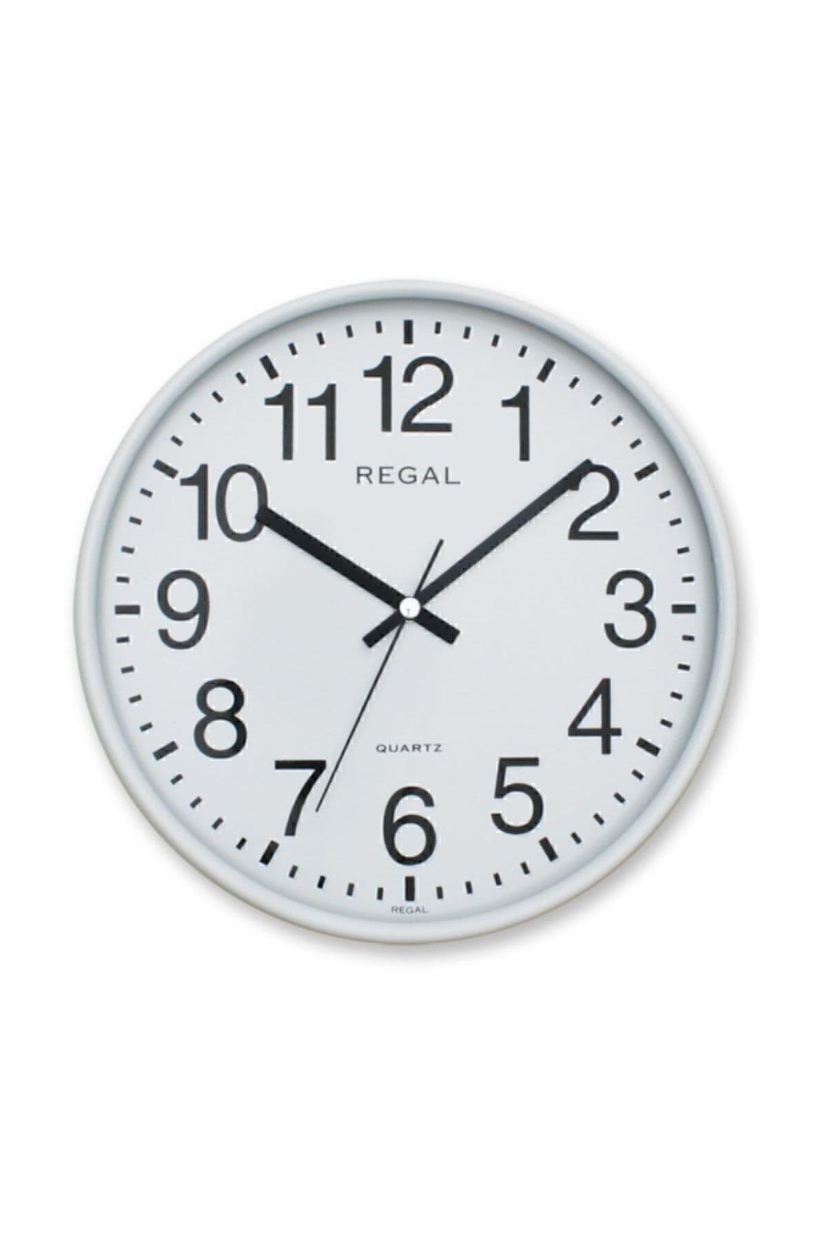 Regal 0252 Ww Yuvarlak 26 Cm Beyaz Duvar Saati