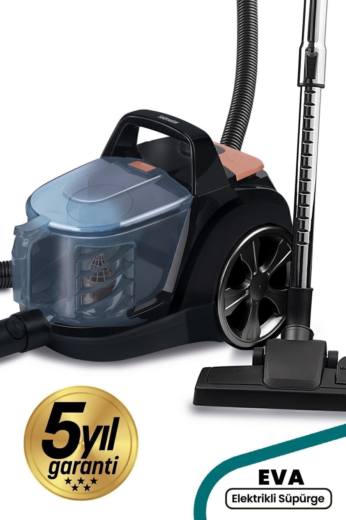 GoldMaster Eva Hepa 13 Filtreli 2.5 Litre Kapasiteli Hız Ayarlı Toz Torbasız Cyclone Elektrikli Süpürge