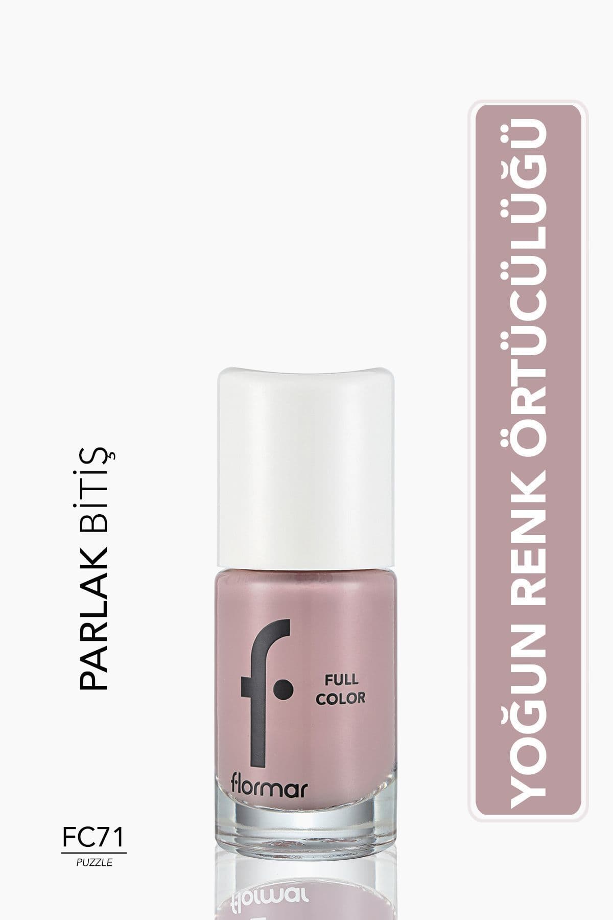 Flormar Yoğun Pigmentli Parlak Oje- Full Color Nail Enamel- Fc71 Puzzle -8690604528585