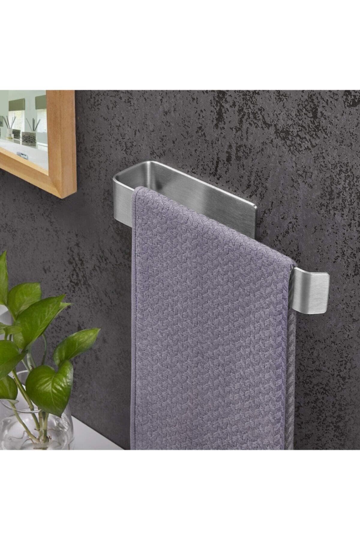 Zift Unique Paslanmaz Çelik Havluluk / Yapışkanlı Sistem / Banyo Askısı / Havlu Askısı