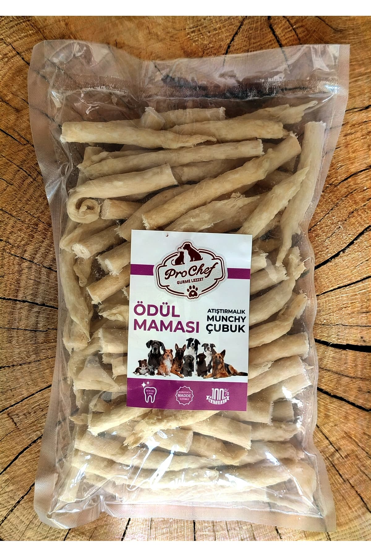 Prochef Atıştırmalık Munchy Çubuk 500 Gr Köpek Kemiği & Ödül Maması