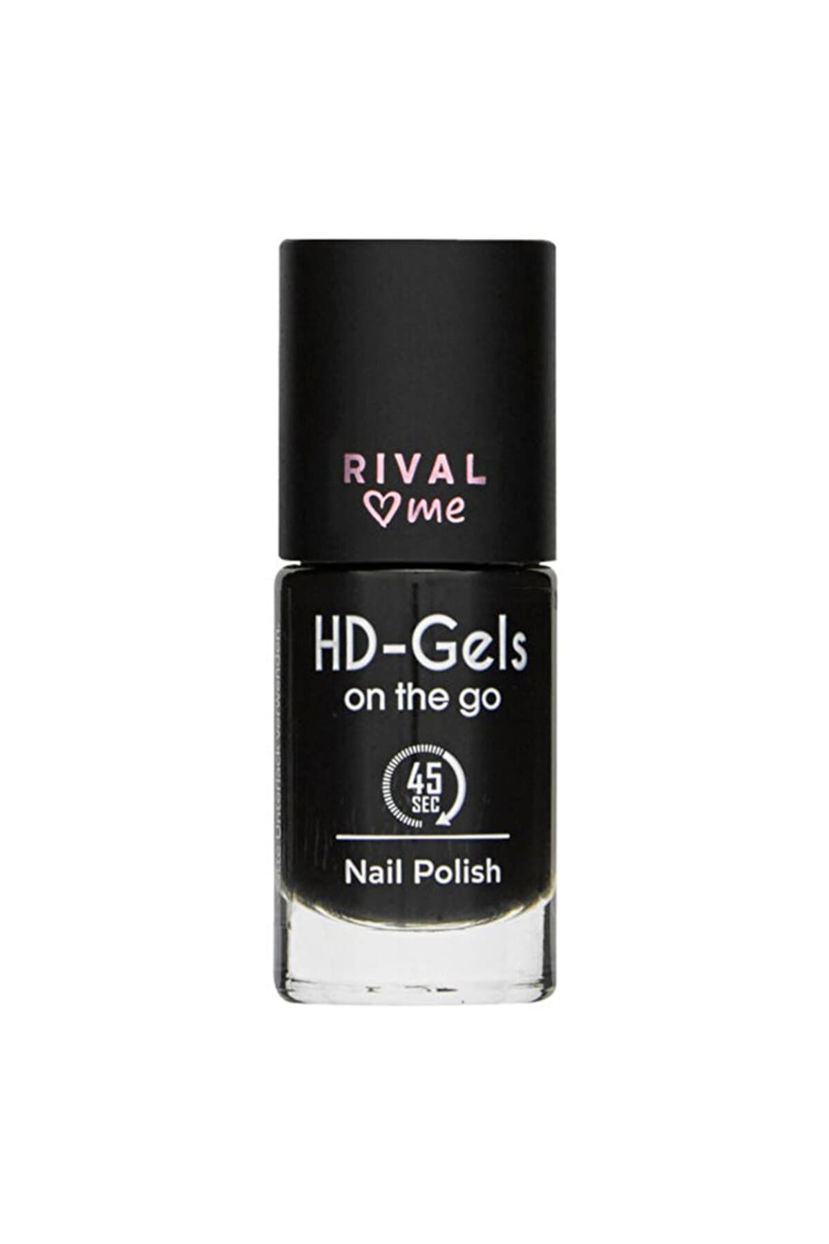 Rival Loves Me Yoğun Kapatıcılığa Sahip Oje no:30 Hd Gels Mystic Black Jel Efekt 9 Ml