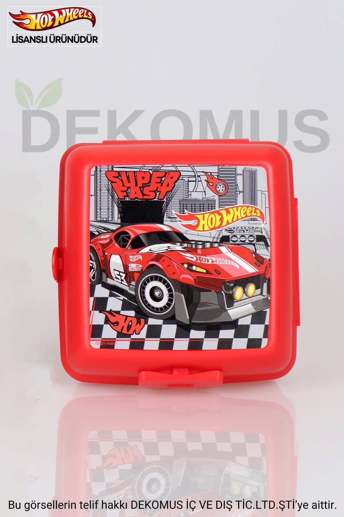 HOT WHEELS Dekomus Ile Yeni Sezon Lisanslı 2 Katlı Beslenme Kutusu *smart Lunch Box*