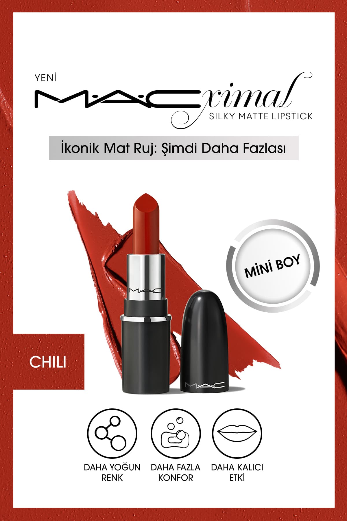Mac MACximal Mini Mac Silky Matte Lipstick - Chili 1.8g