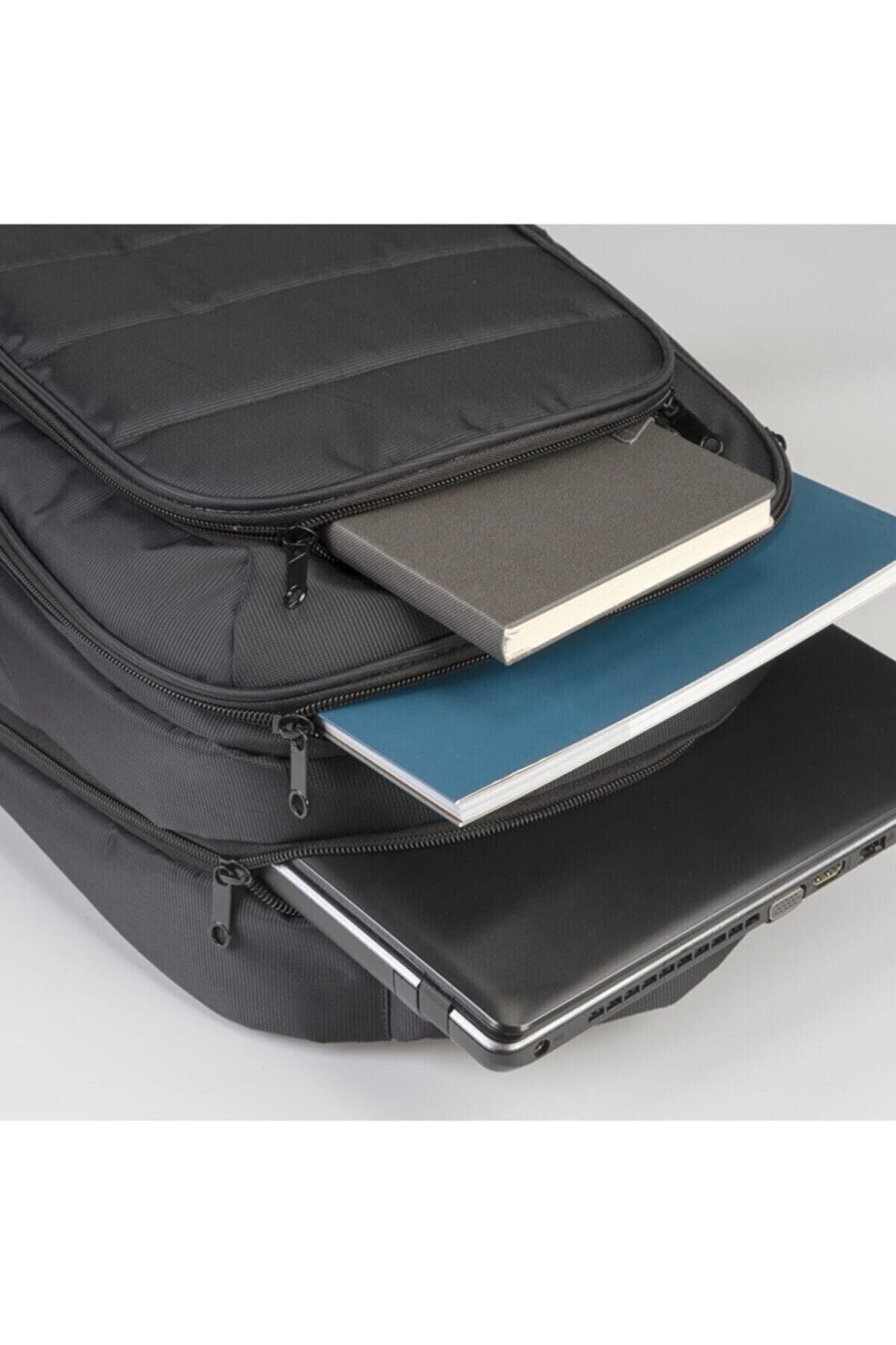 MirEr Laptop Ve Tablet Bölmeli Çanta, Su Geçirmez Çanta, Dosya Çantası, Çok Bölmeli Sırt Çantası