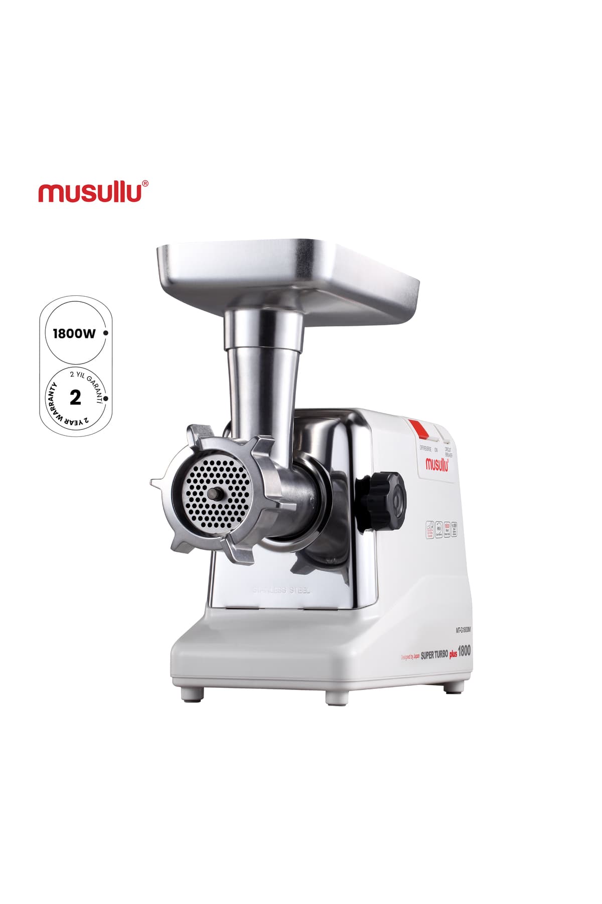 Musullu Et Kıyma Makinesi Ince Süzgeç 1800w