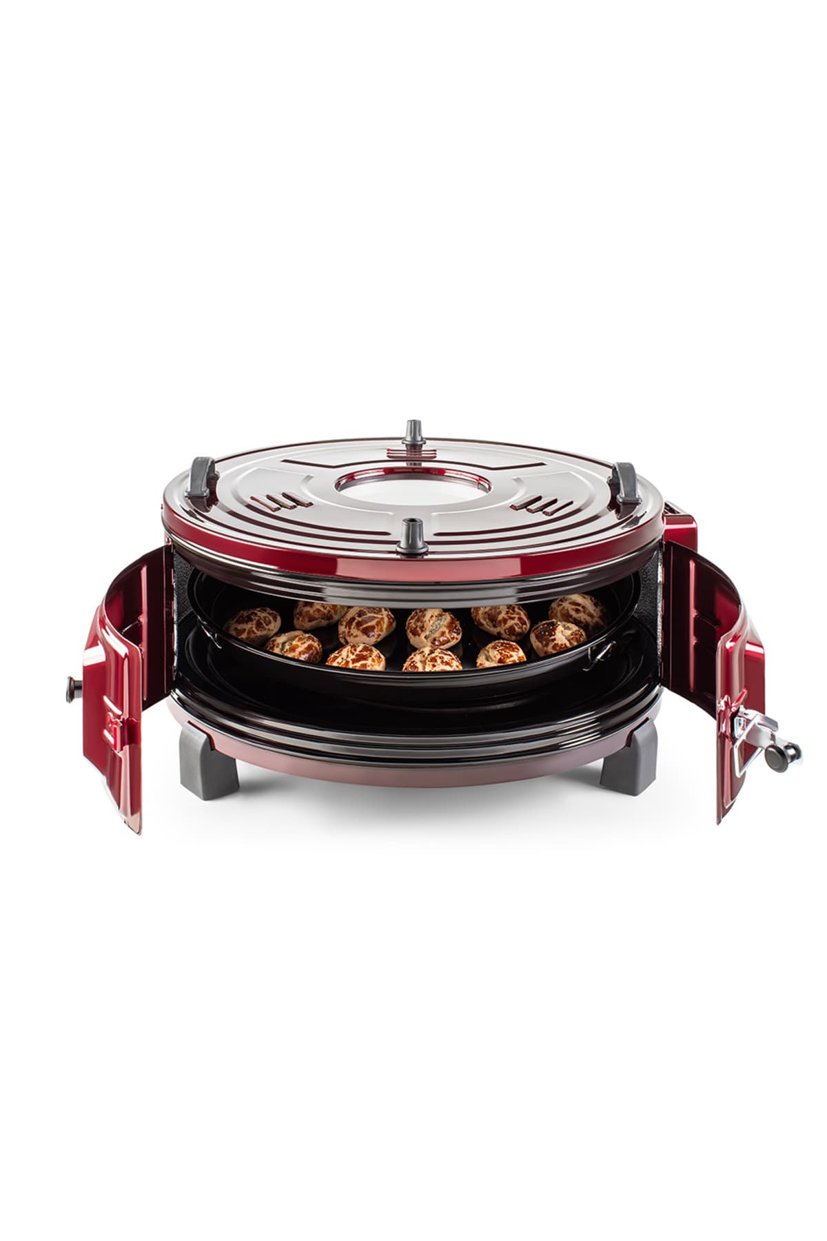Şamdan J426 1000t Lüx Büyük Termostatlı Yuvarlak Döner Fırın 1000-t 42 Litre