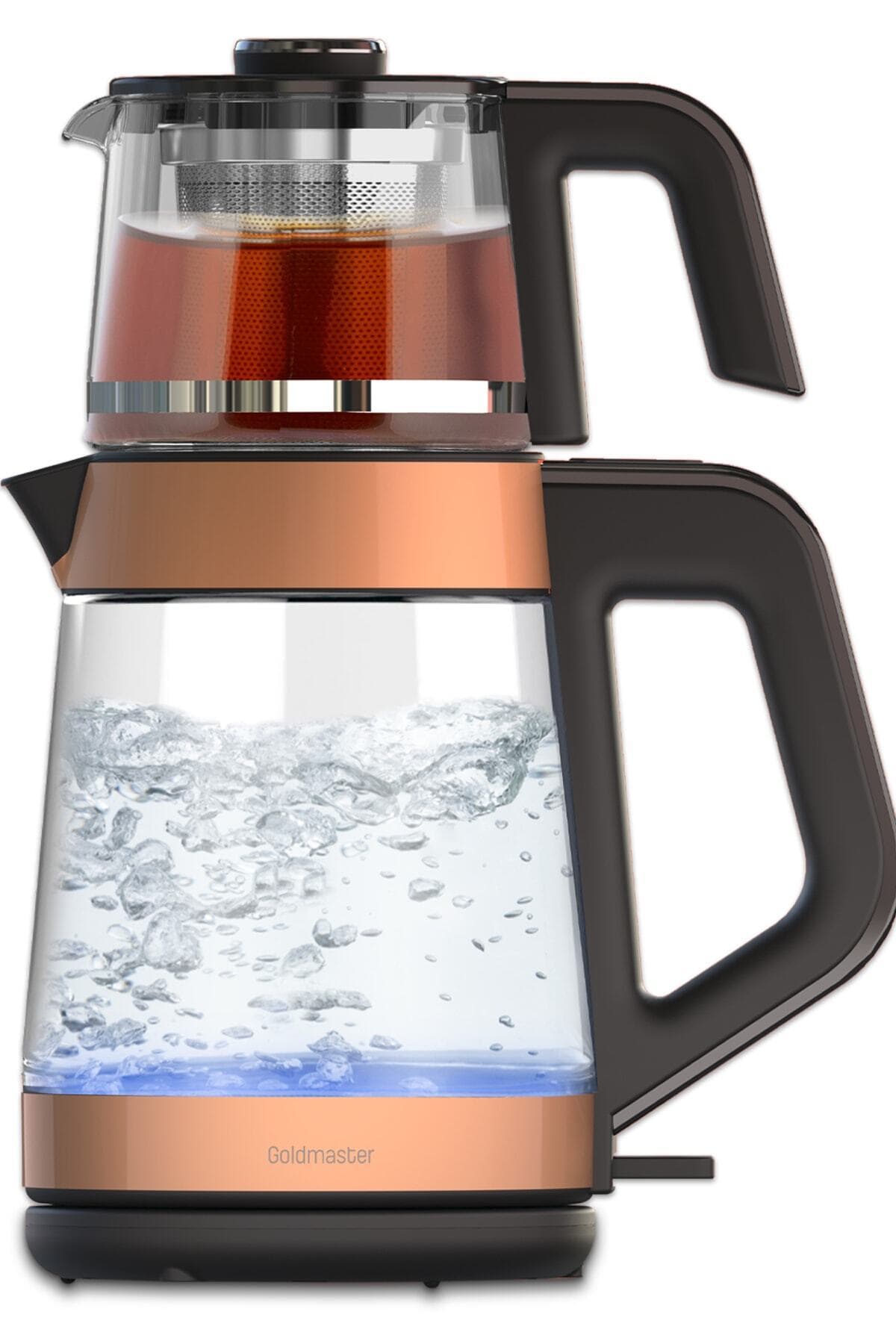 GoldMaster Yenidem Gm-8325 Rose Gold 1900 W Cam Çay Makinesi