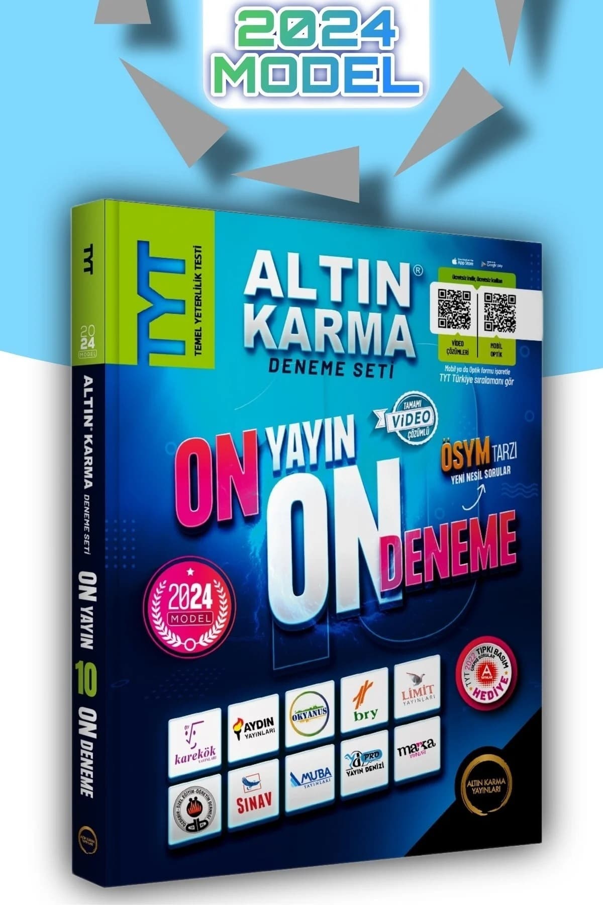 Altın Karma Yayınları Altın Karma 2024 TYT 10+1 Karma Deneme