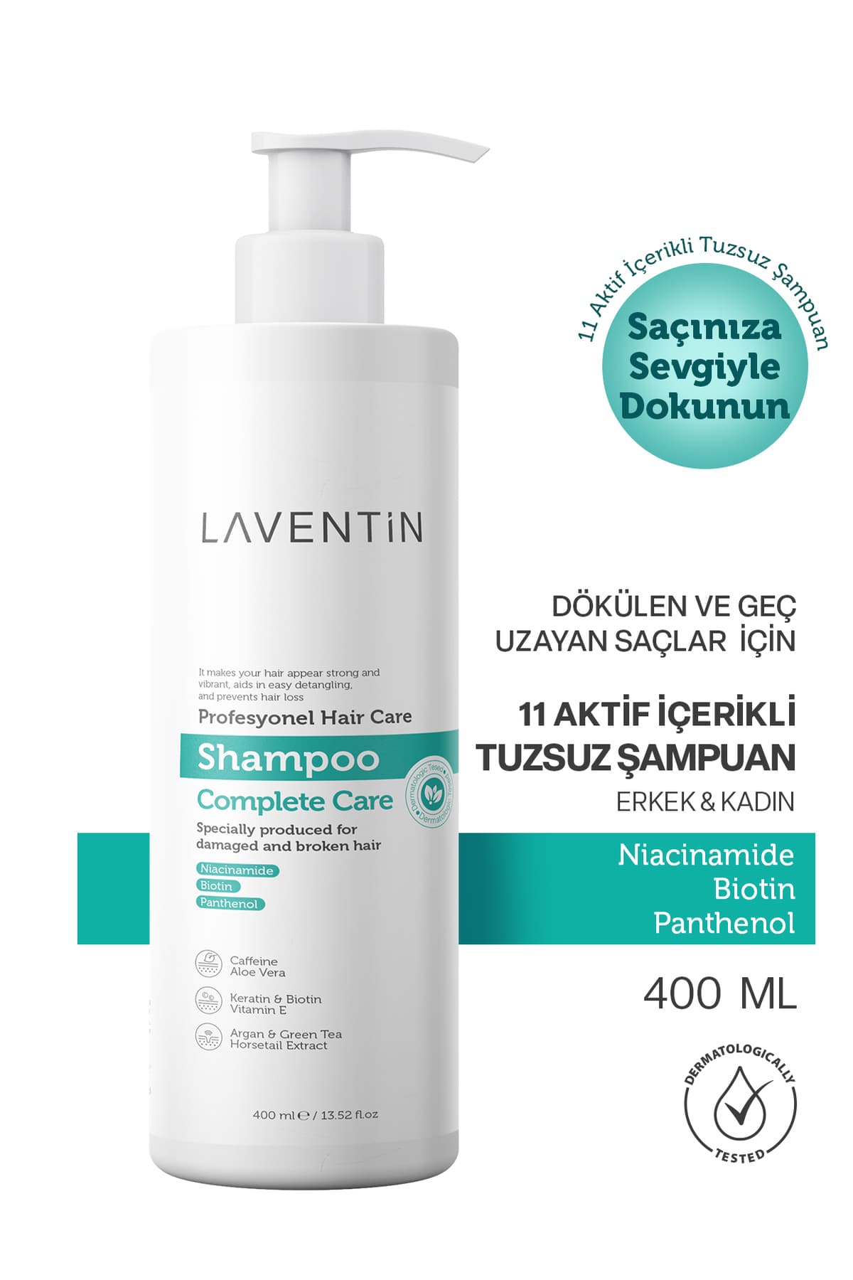 Laventin Dökülen Ve Geç Uzayan Saçlar Için 11 Aktif Içerikli Saç Dökülmesi Karşıtı Şampuan 400 Ml