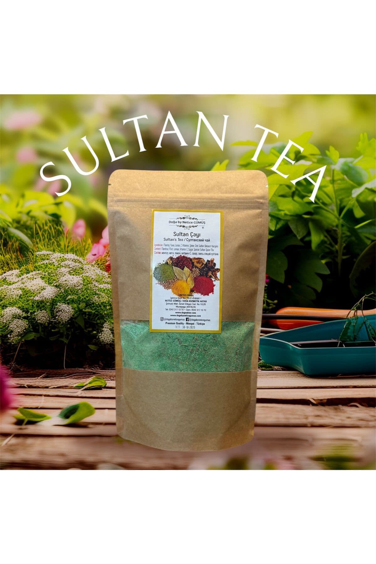 doğa by netice gümüş Sultan Çayı - Sultan Tea - Mentollü Toz Karışık Bitki Çayı 250 Gr.