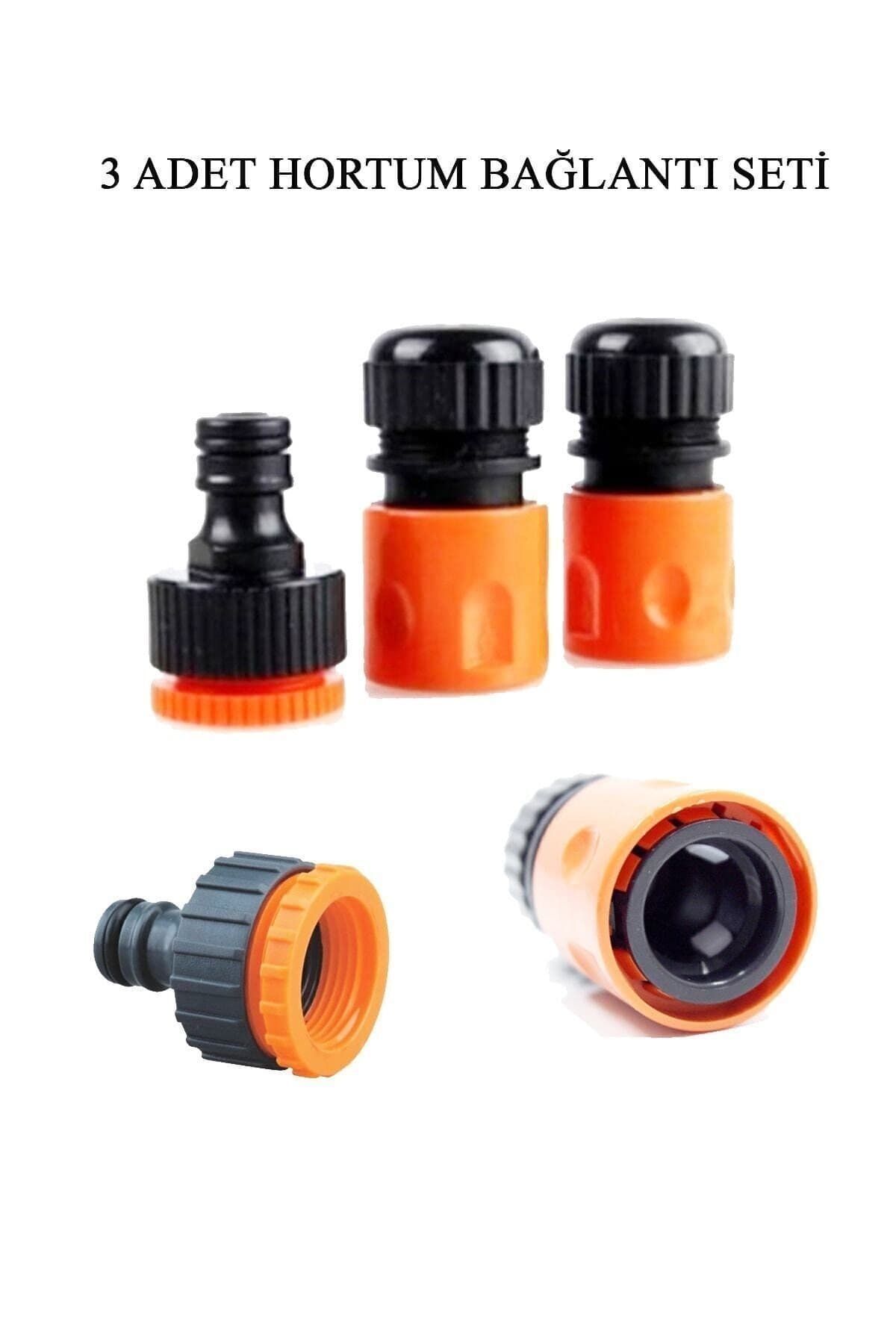 Genel Markalar 1/2" Hortum Musluk Bağlantı Adaptörü (2 Adet) + 1/2 - 3/4" Musluk Adaptörü