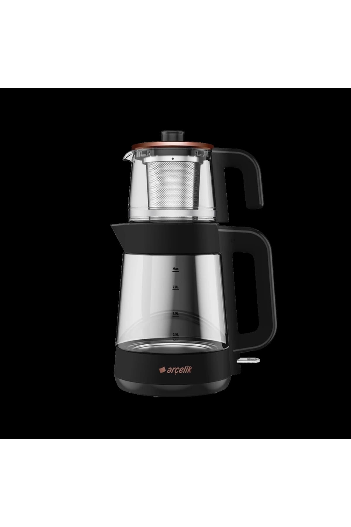 Arçelik Cm 6964 S Resital Siyah 1900 W Cam Demlikli Çay Makinesi