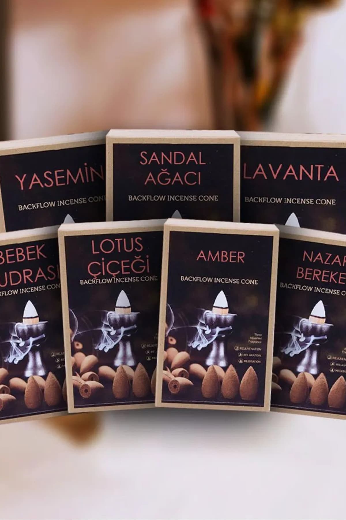 OrdoVeni 7 Farklı Aroma 'da 70 Adet Geri Akış Tütsü & Oda Kokusu