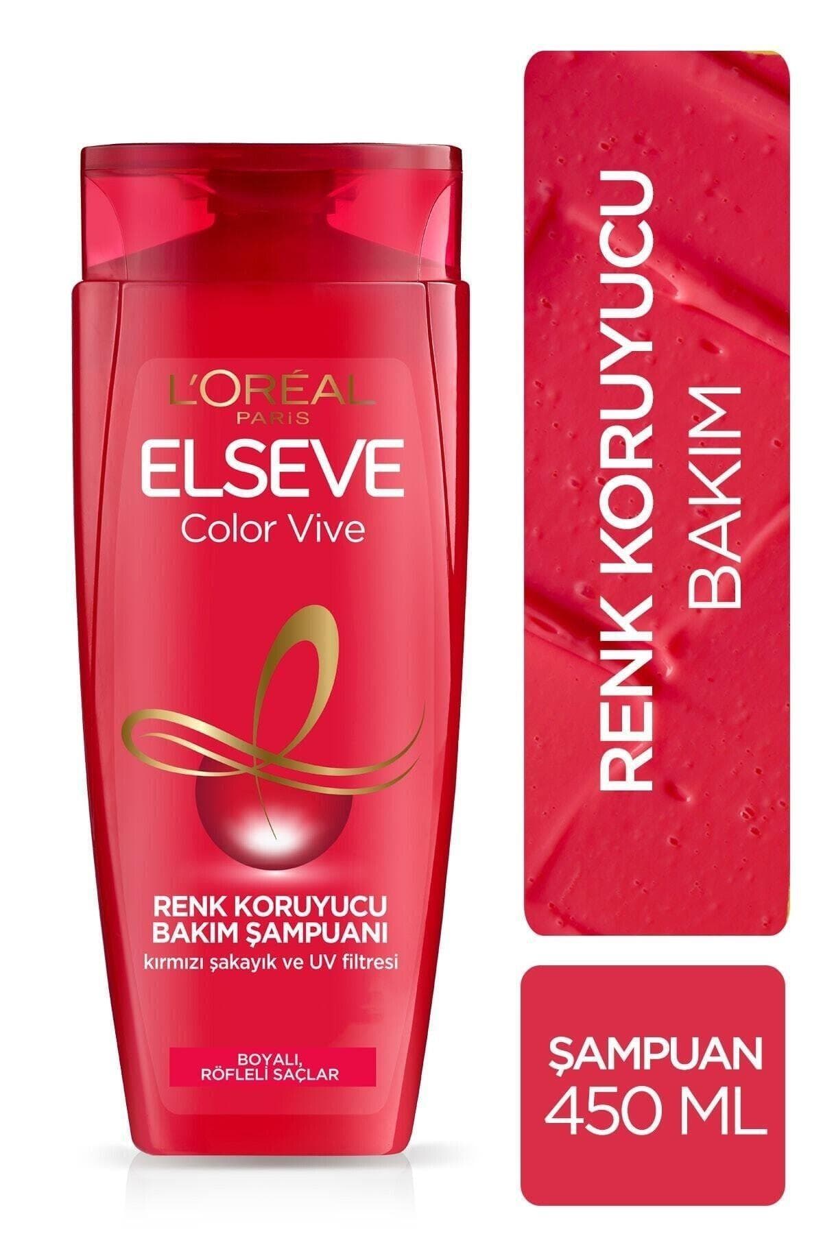 Elseve L'Oréal Paris Colorvive Renk Koruyucu Bakım Şampuanı 2'si 1 Arada 450 ml