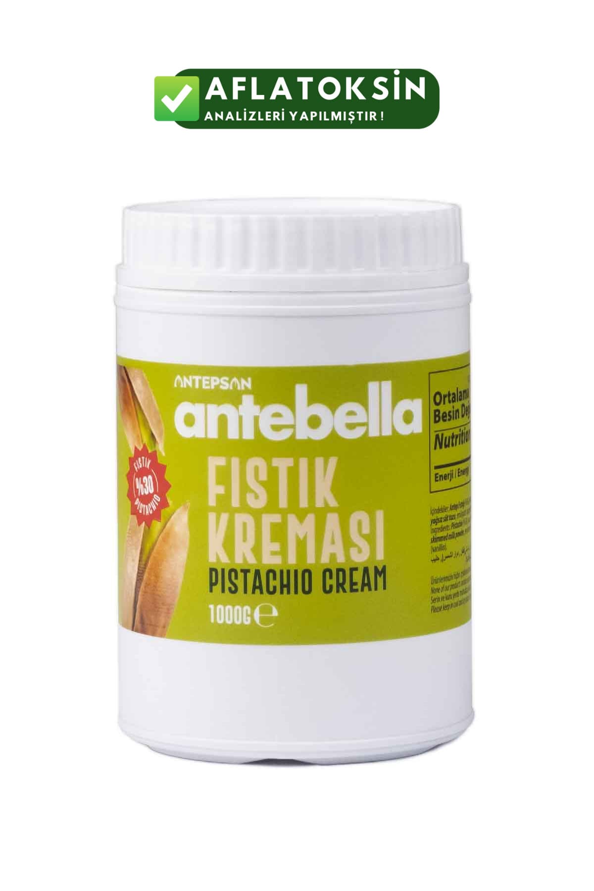 Antebella Antep Fıstık Kreması 1 Kg - Antep Fıstığı Kreması