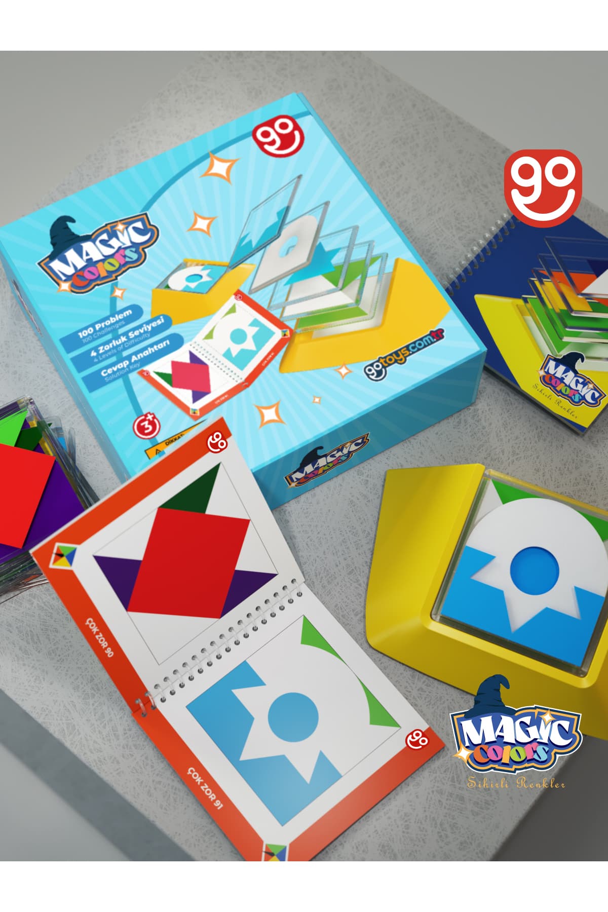 Go Toys Magic Colors Sihirli Renkler Görsel Algı Beceri ve Tasarım Yeteneği Geliştirici Eğitici Oyuncak