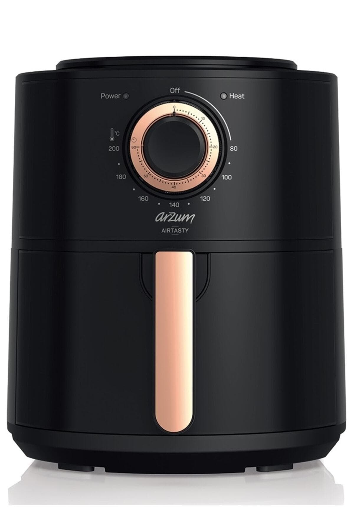 Arzum AR2062-B Airtasty Yağsız Fitöz Airfryer, 4 Litre Kapasite, Bakır
