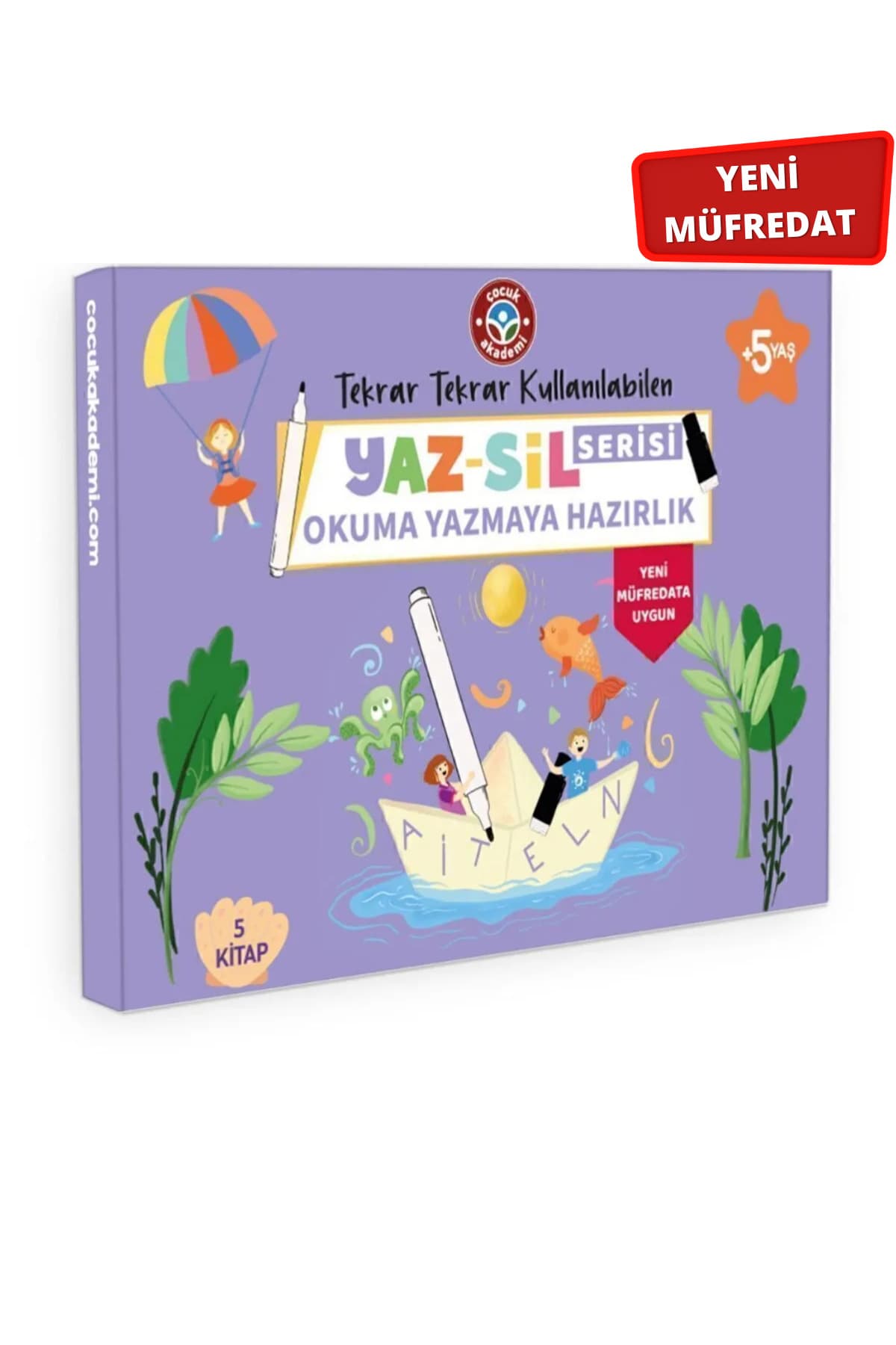 Çocuk Akademi Okula Dönüş Yeni Müfredat Yaz Sil Serisi Okuma Yazmaya Hazırlık Seti