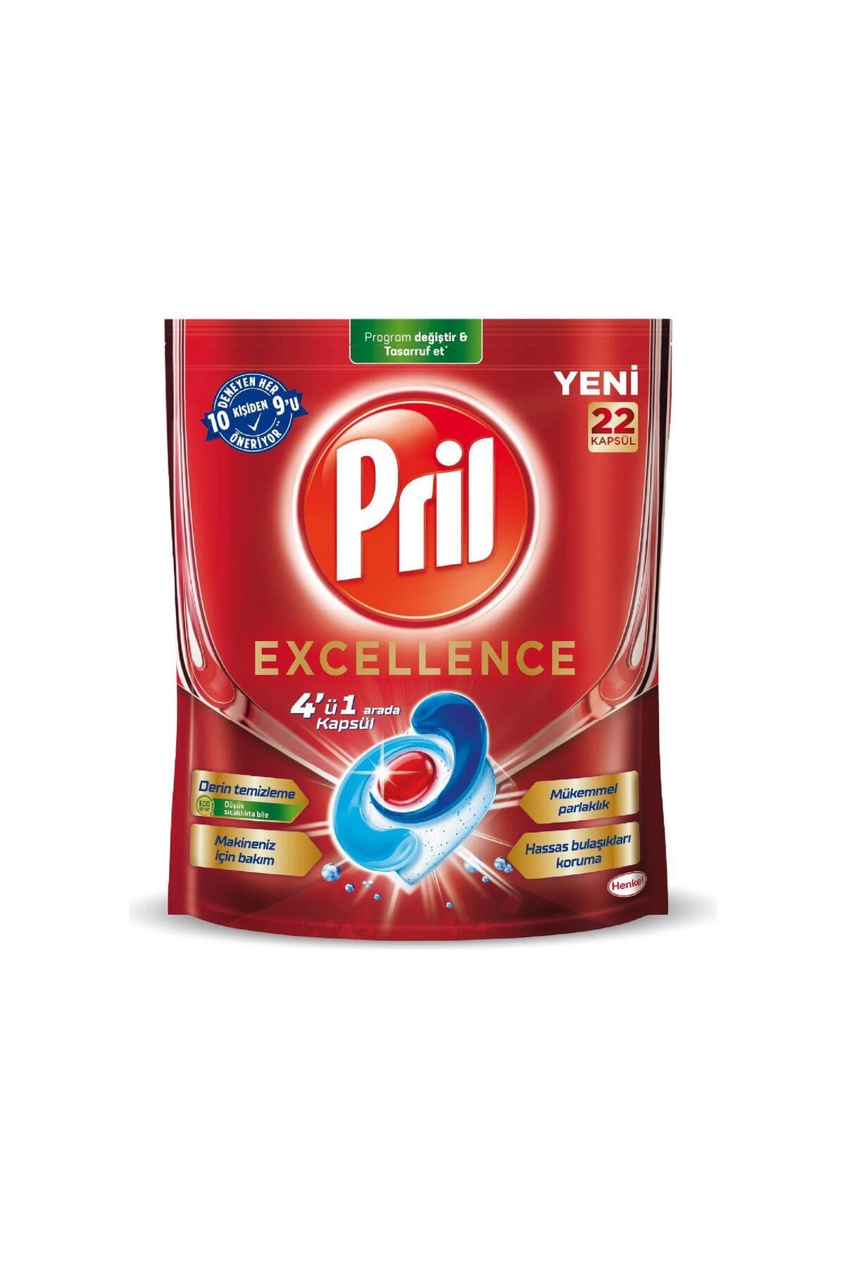 Pril Excellence Bulaşık Makinesi Deterjanı 22 Kapsül