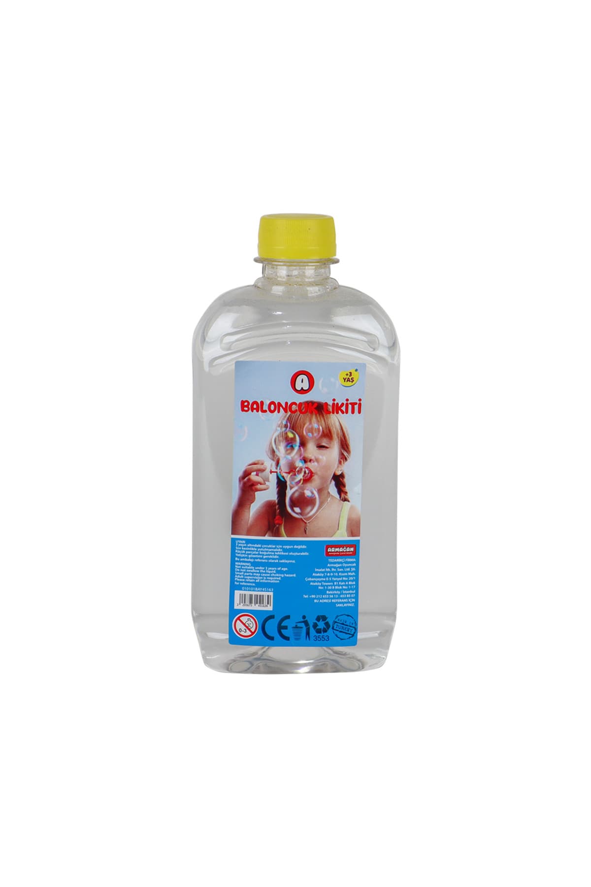Armağan Oyuncak Baloncuk Likiti 500 ml, Eğlenceli ve Renkli Köpük Seti