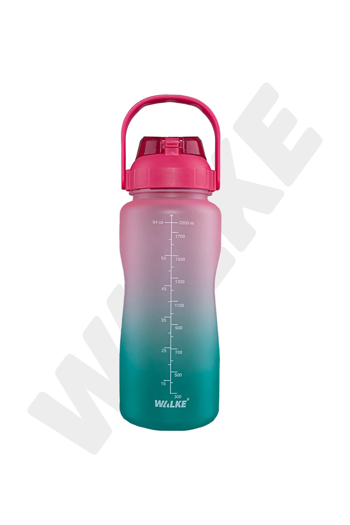 Walke Premium Bottle 2.2 Litre Motivasyonel Tritan Su Matarası Su Şişesi Suluk (BPA İÇERMEZ)