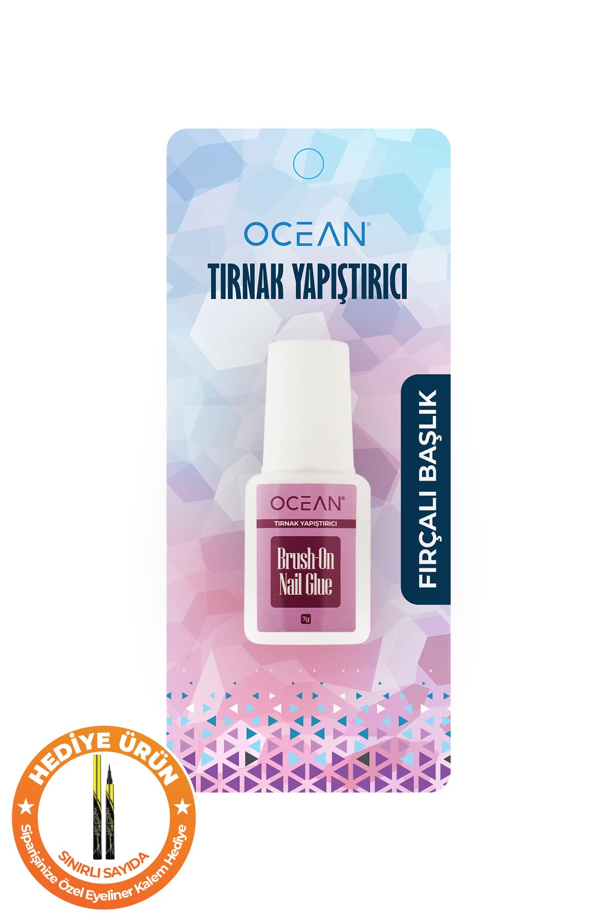 Ocean Fırçalı Protez Tırnak Tips Yapıştırıcı Glue 7 GR