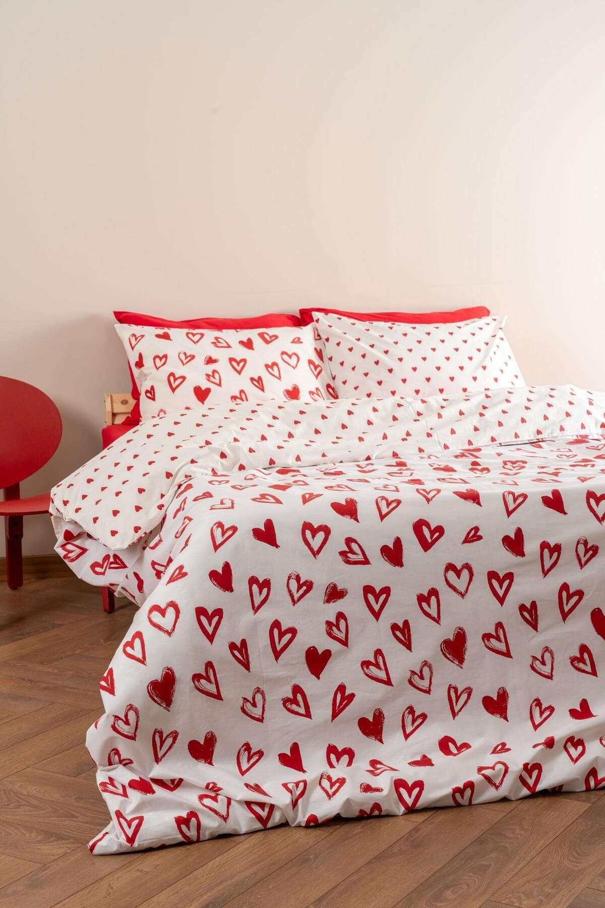 Soley | Mix & Match | Lover | %100 Pamuk Çift Kişilik Nevresim Seti