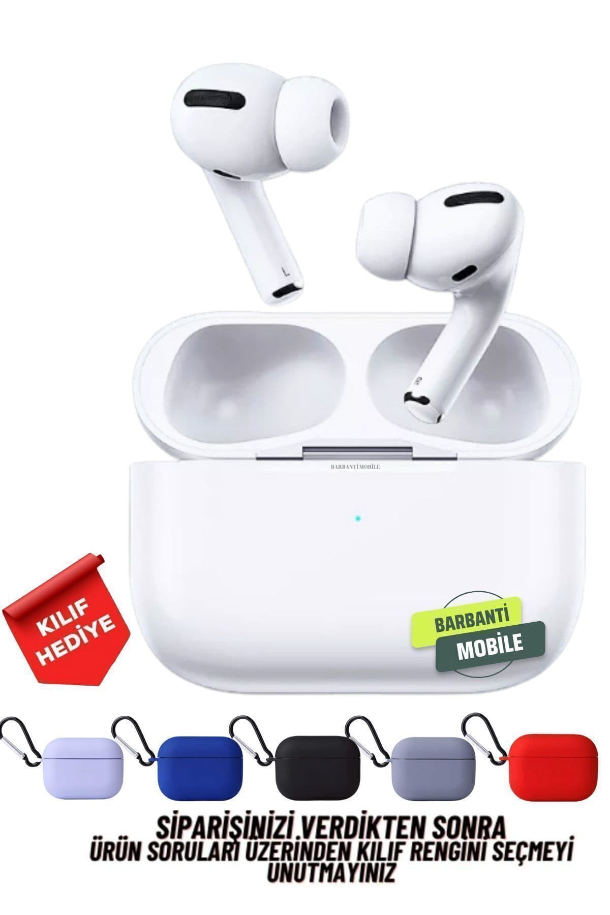 Barbanti Mobile Pro Ios Android Uyumlu Kablosuz Bluetooth Kulaklık Karışık Renk Kılıf Hediyeli