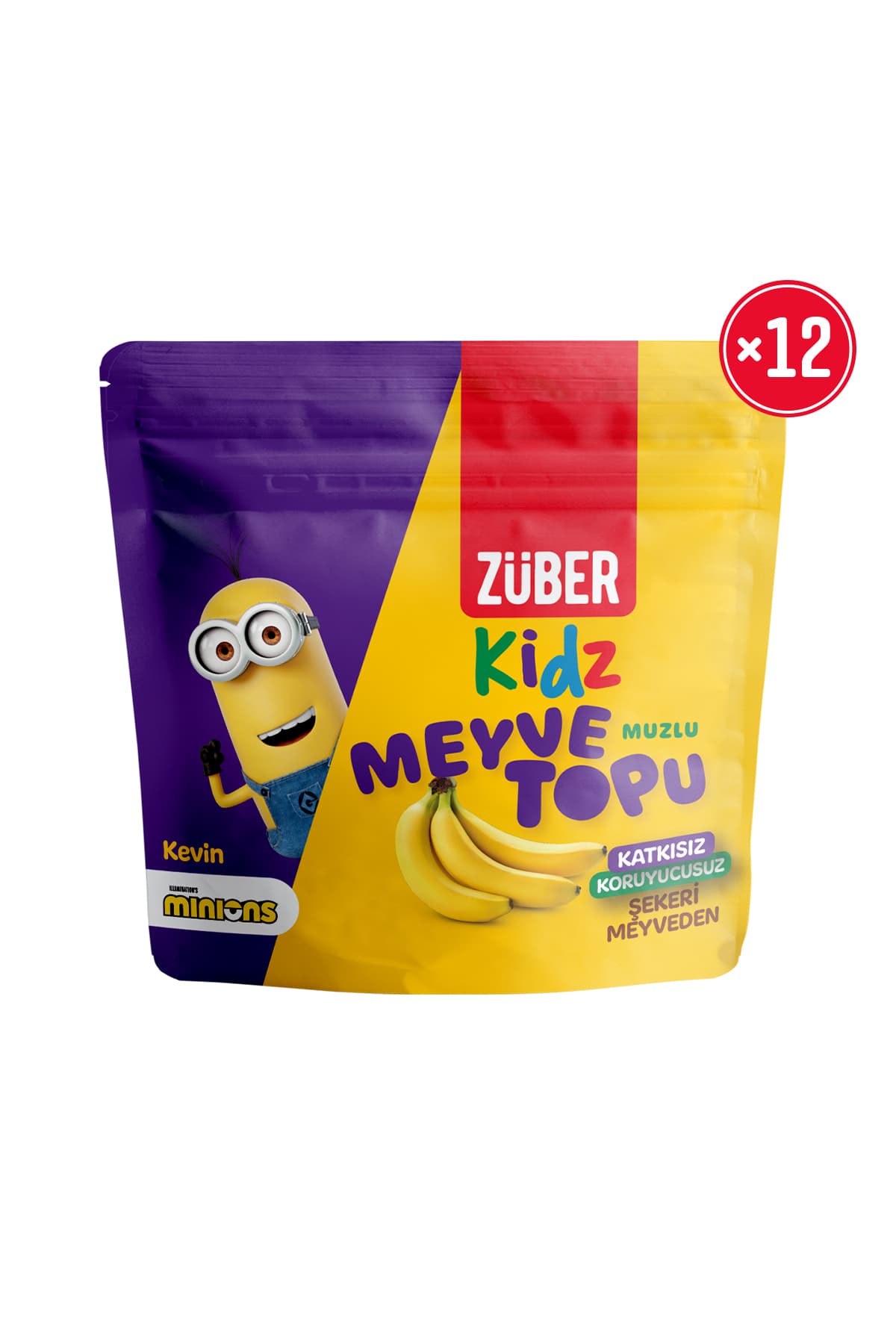 Züber Kidz Meyve Topu Muzlu 42g x 12 Adet