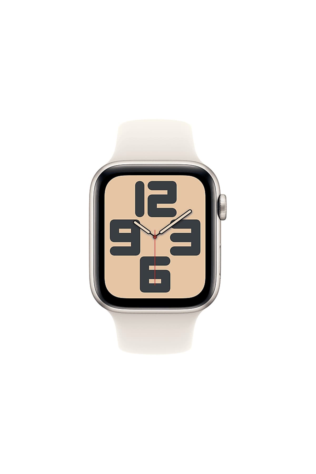 Apple Watch SE GPS + Cellular 2024 40mm Starlight Aluminium Case with Starlight Sport Band - S/M