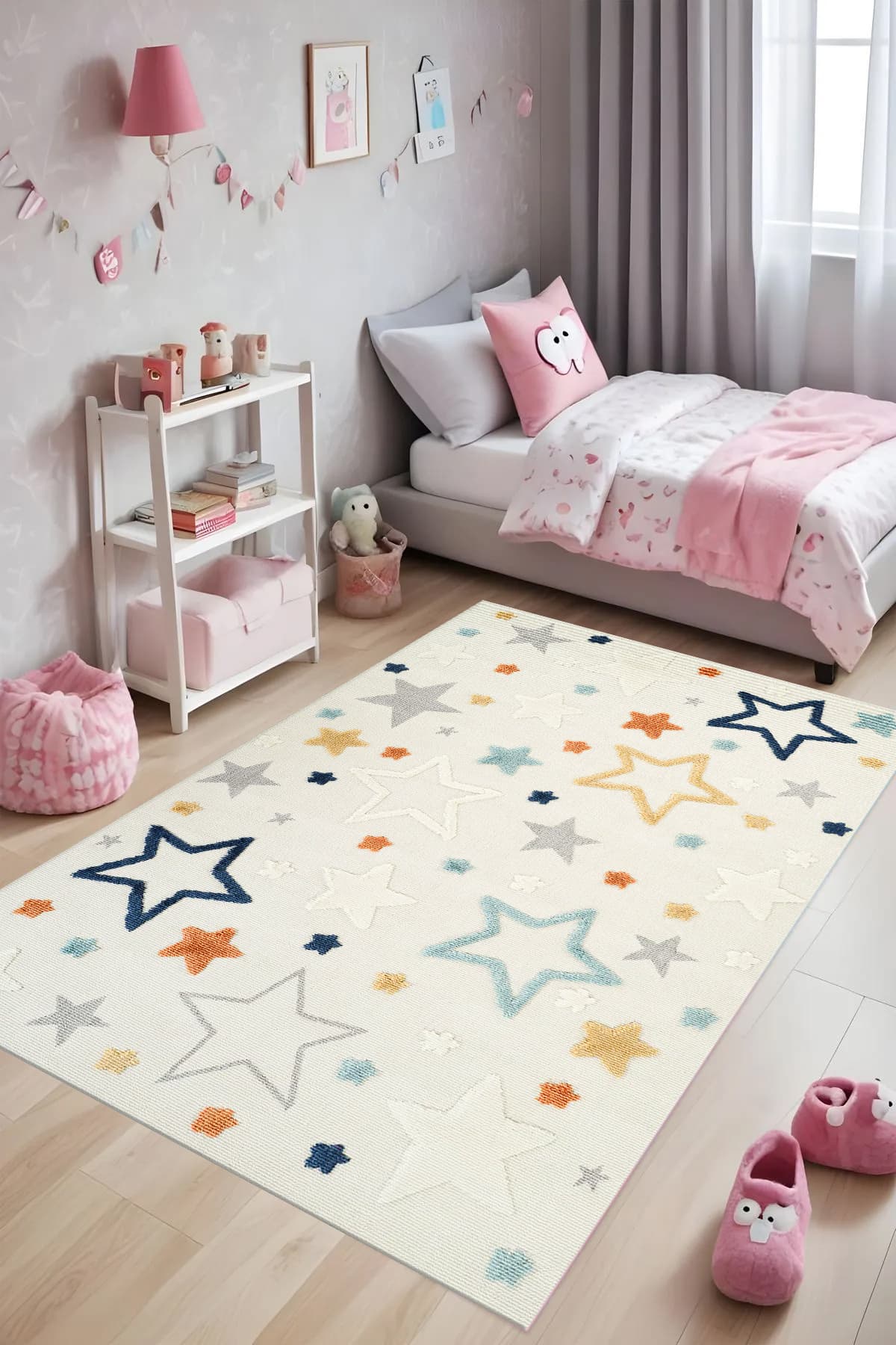 LTS HOME Dijital Kaymaz Yıkanabilir Modern Renkli Mutfak Halısı Salon Halısı Yolluk