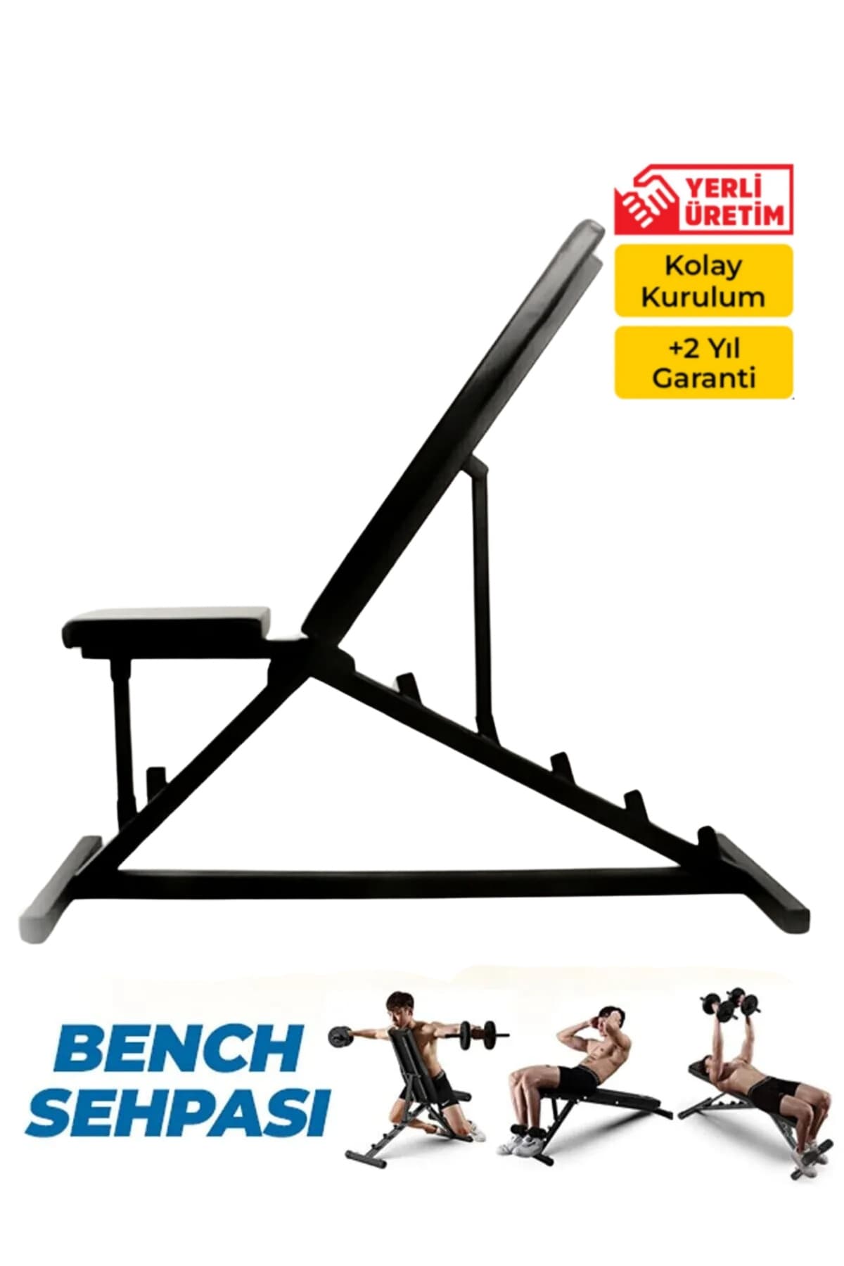 Duruh Ayarlanabilir Bench Sehpası Ağırlık Sehpası, Mekik Sehpası, Fitness Egzersiz Sehpası, Bench Press