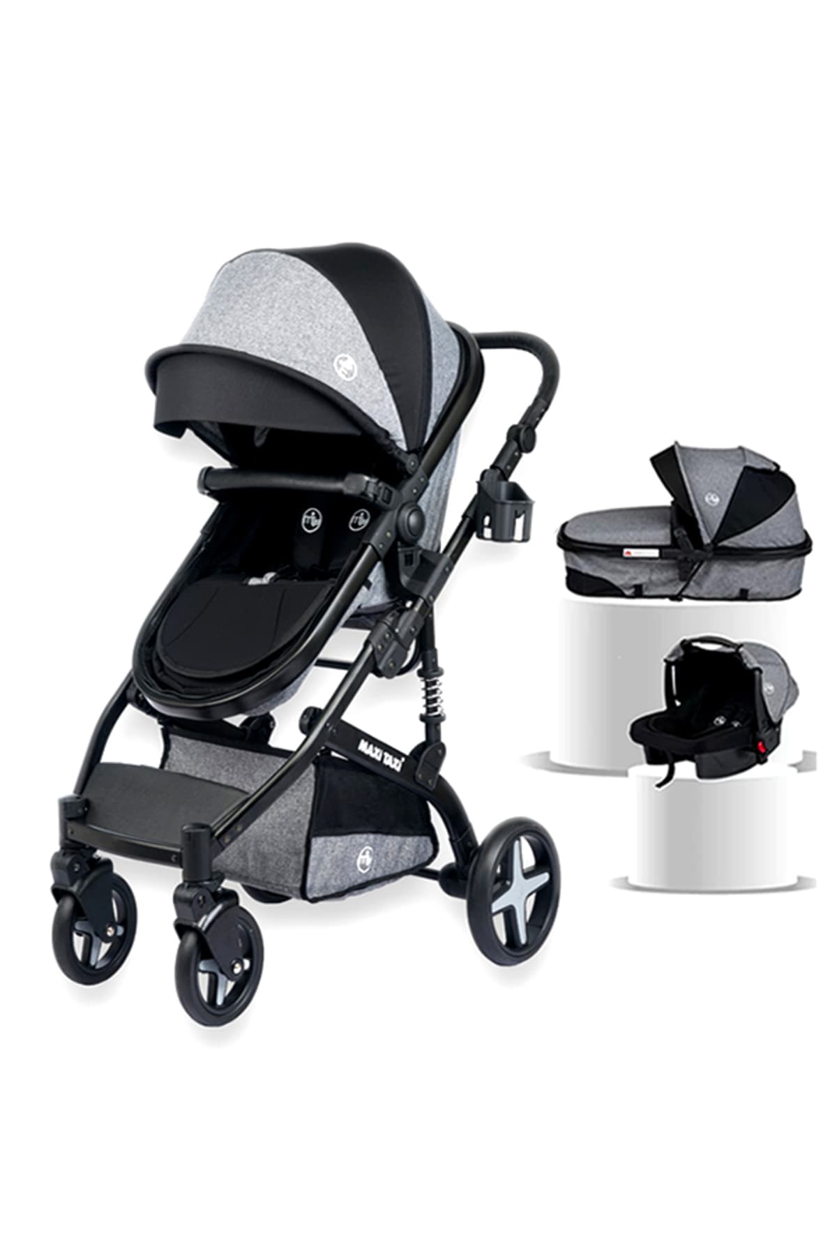 Maxi Taxi Fast Pro Travel Sistem Bebek Arabası - Cotton Grey