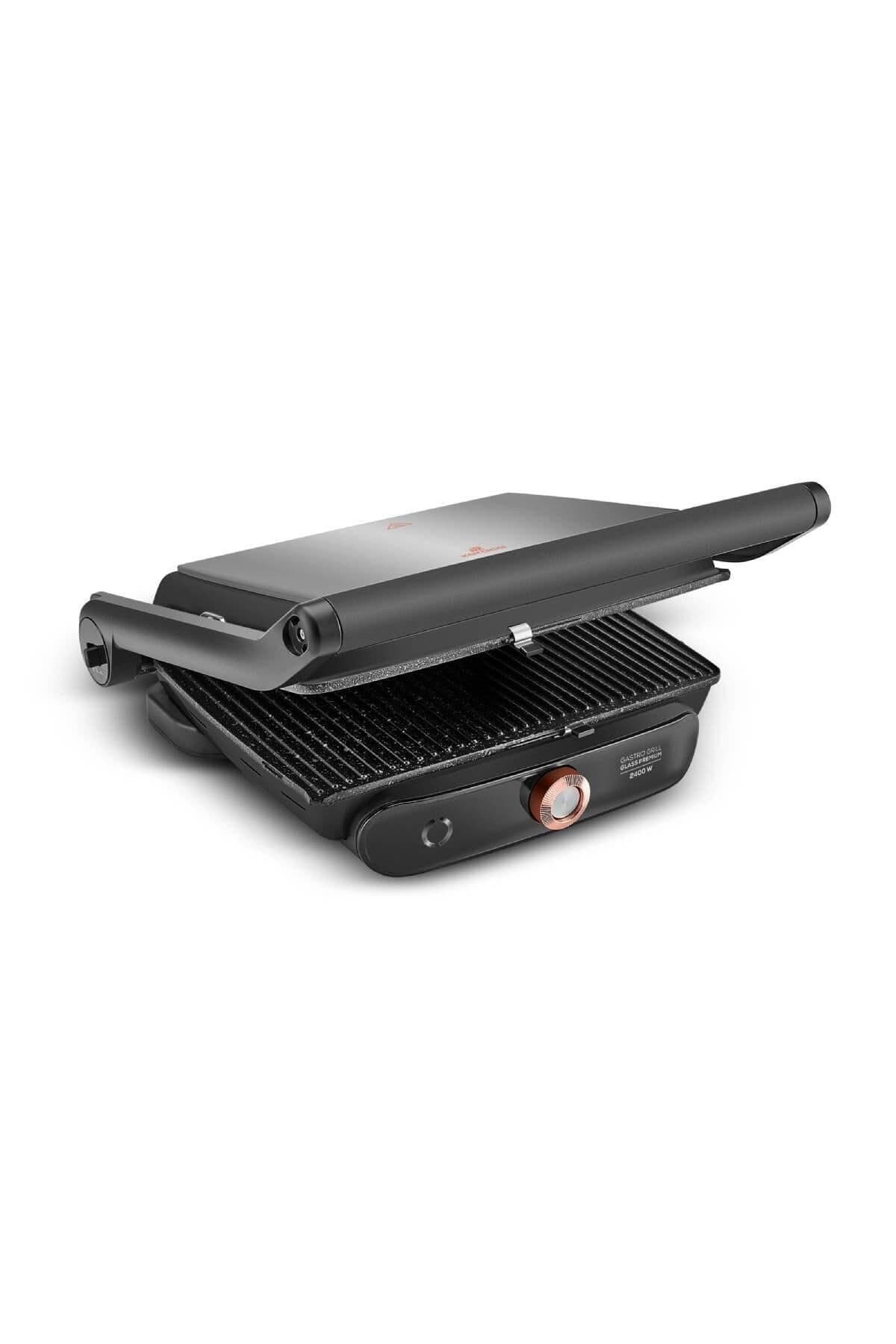 Karaca Gastro Grill Glass Premium Tost Makinesi Black Copper 2400 W