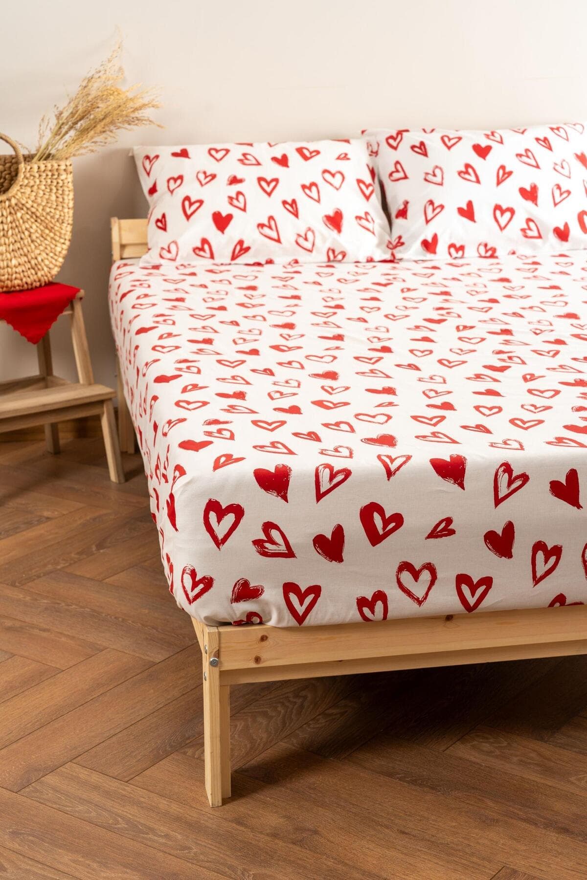 Soley | Mix & Match | Lover | %100 Pamuk Çift Kişilik Çarşaf Seti