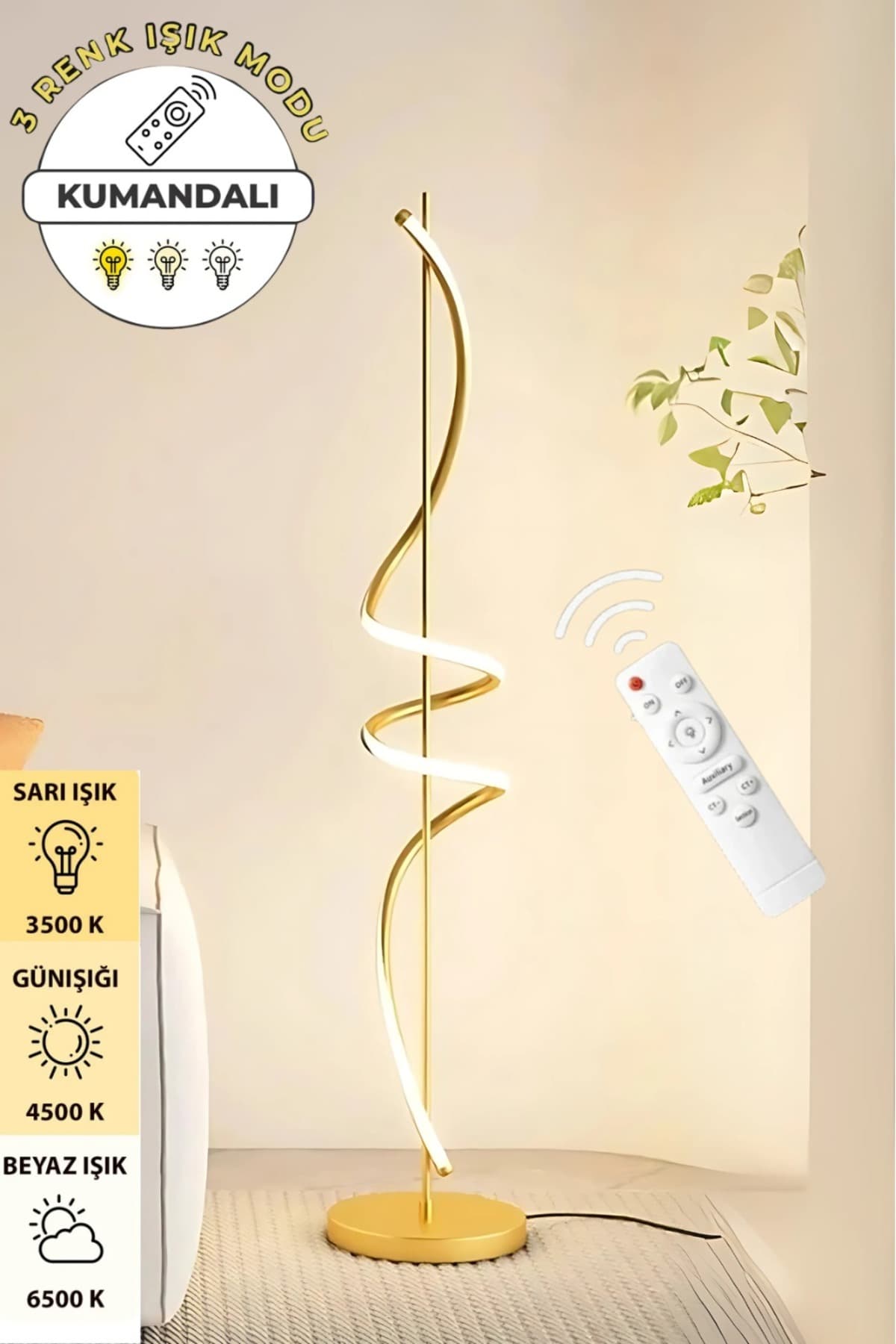 Ömür Avize peri Özel Tasarım Modern 3renk Ledli kumandalı dimmer uyumlu Lambader