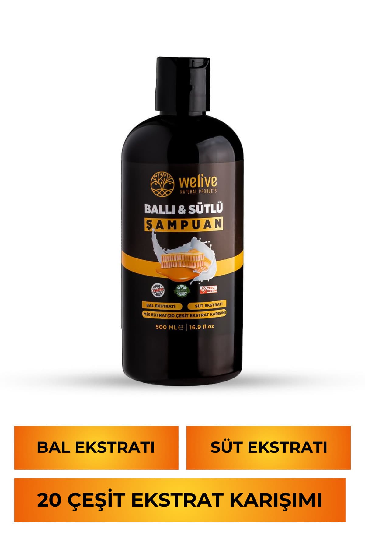 Welive Ballı & Sütlü Şampuan 500 Ml