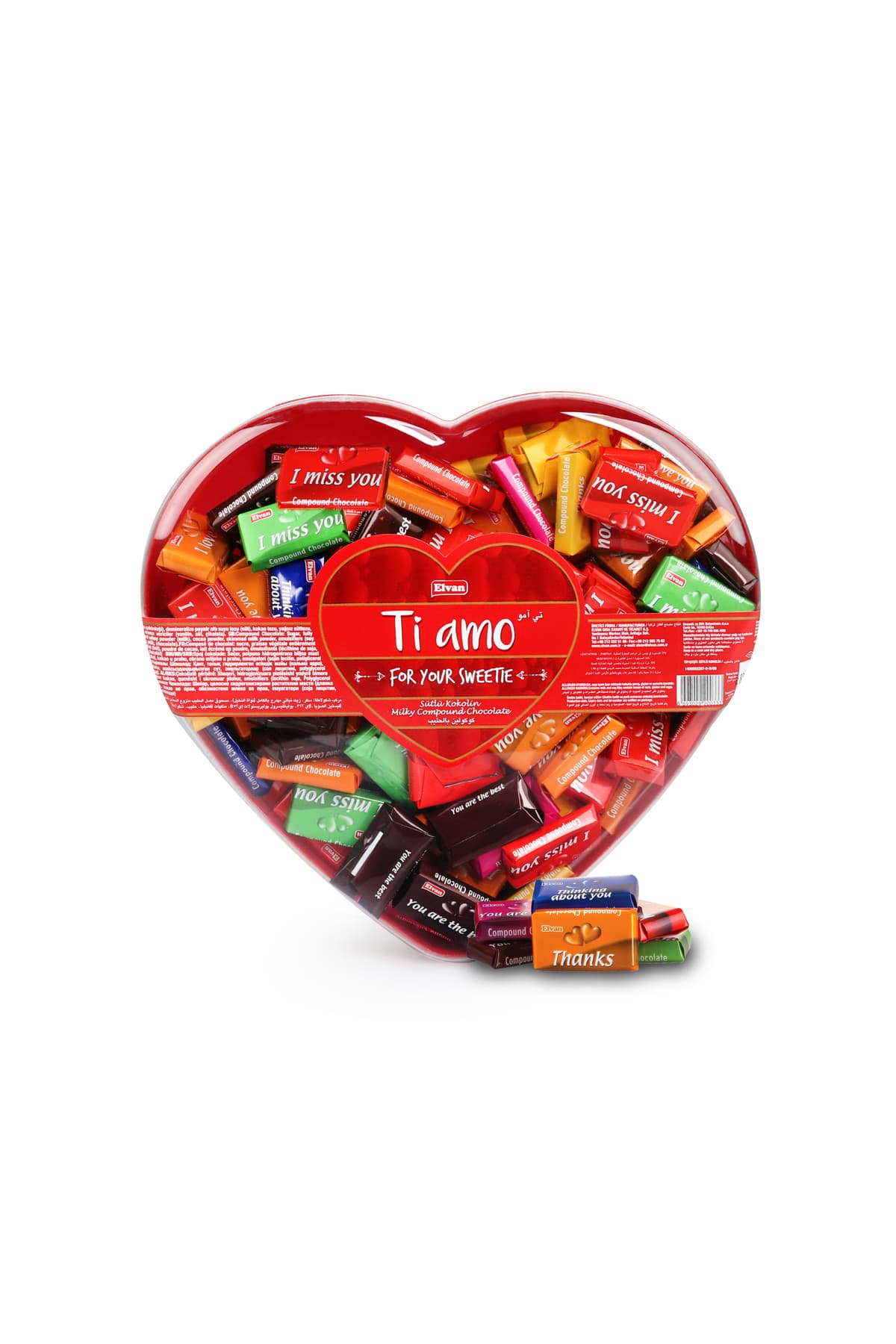 Elvan Tiamo Kalp Kutu 450 Gr. (1 Kutu)